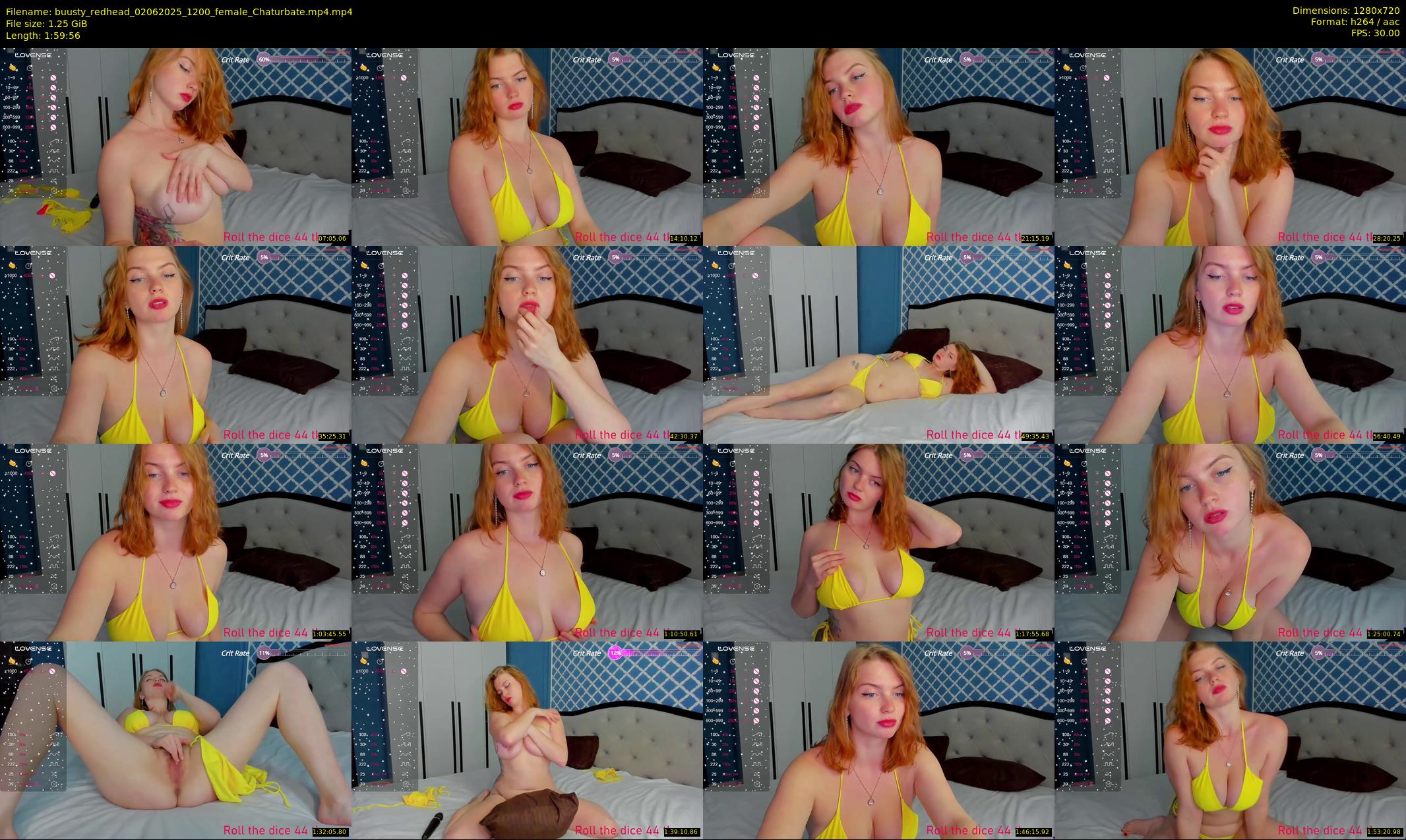 buusty_redhead — 120 minute Chaturbate female cam show recording, 720p, Jun 2, 2025
