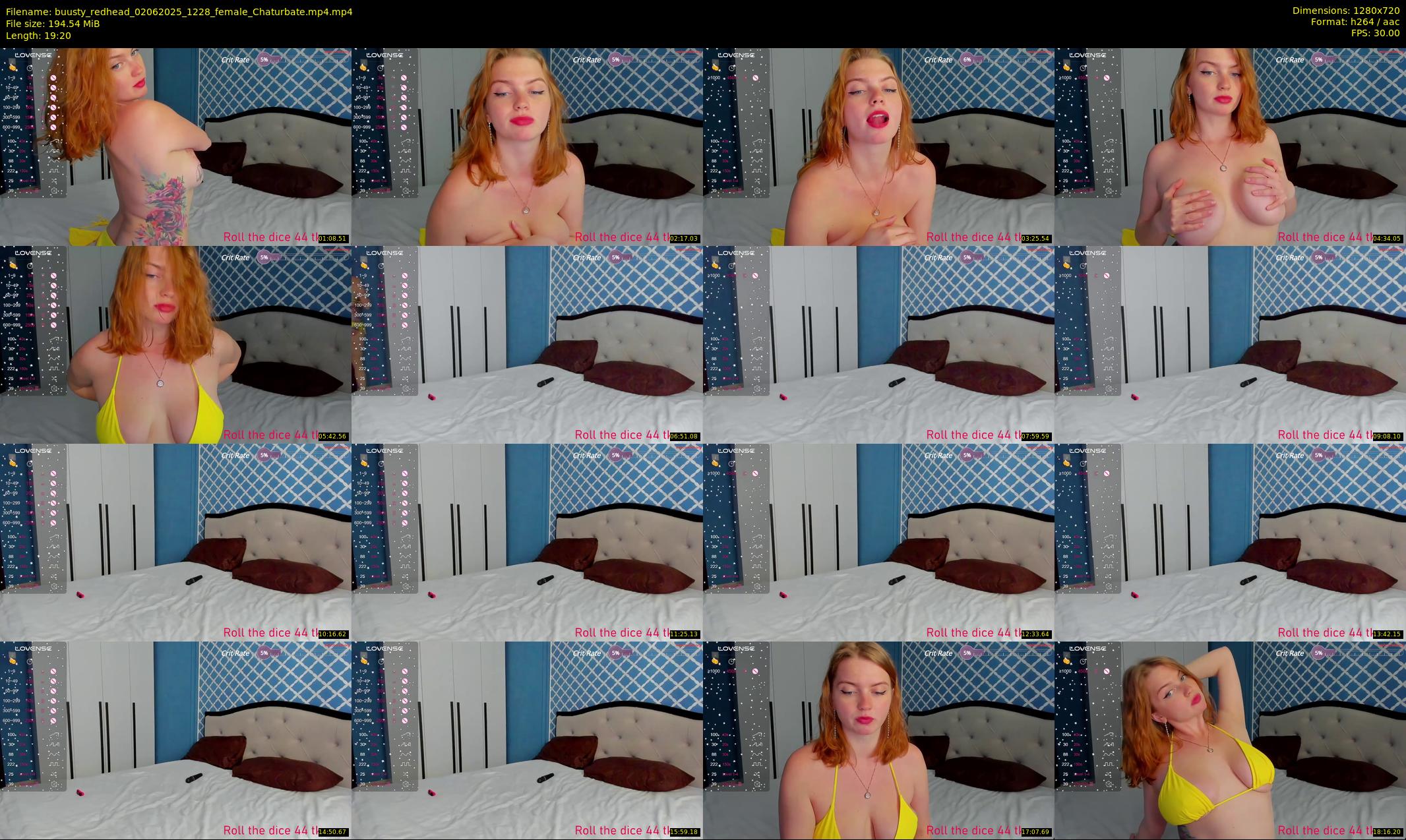 buusty_redhead — 20 minute Chaturbate female cam show recording, 720p, Jun 2, 2025