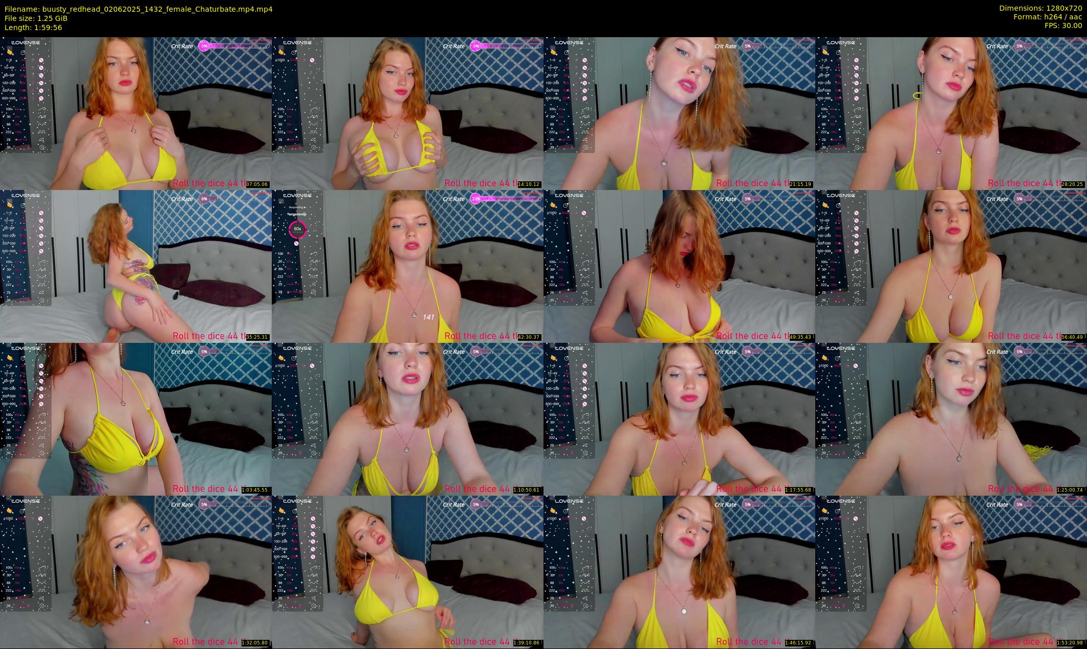 buusty_redhead — 120 minute Chaturbate female cam show recording, 720p, Jun 2, 2025