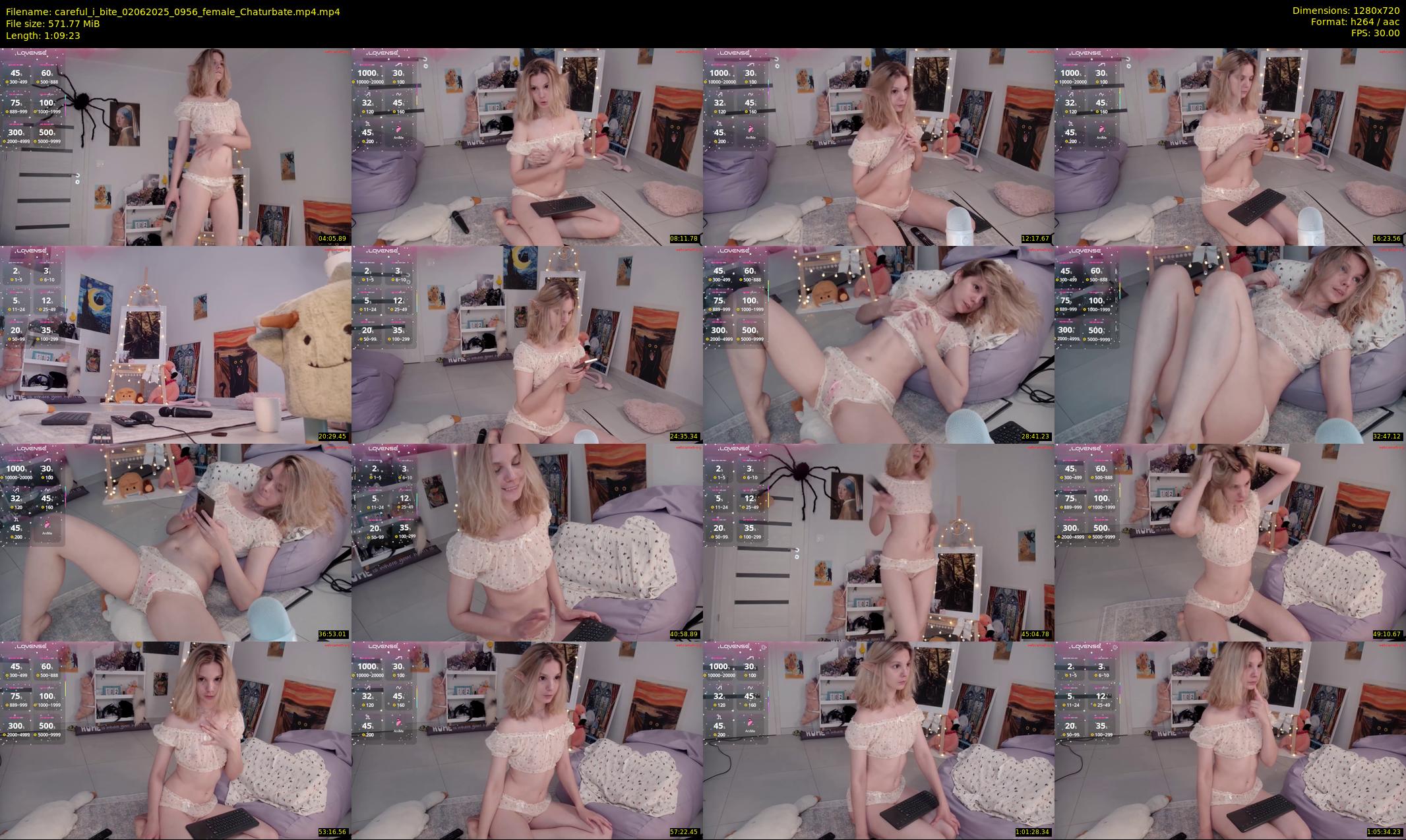 careful_i_bite — 70 minute Chaturbate female cam show recording, 720p, Jun 2, 2025