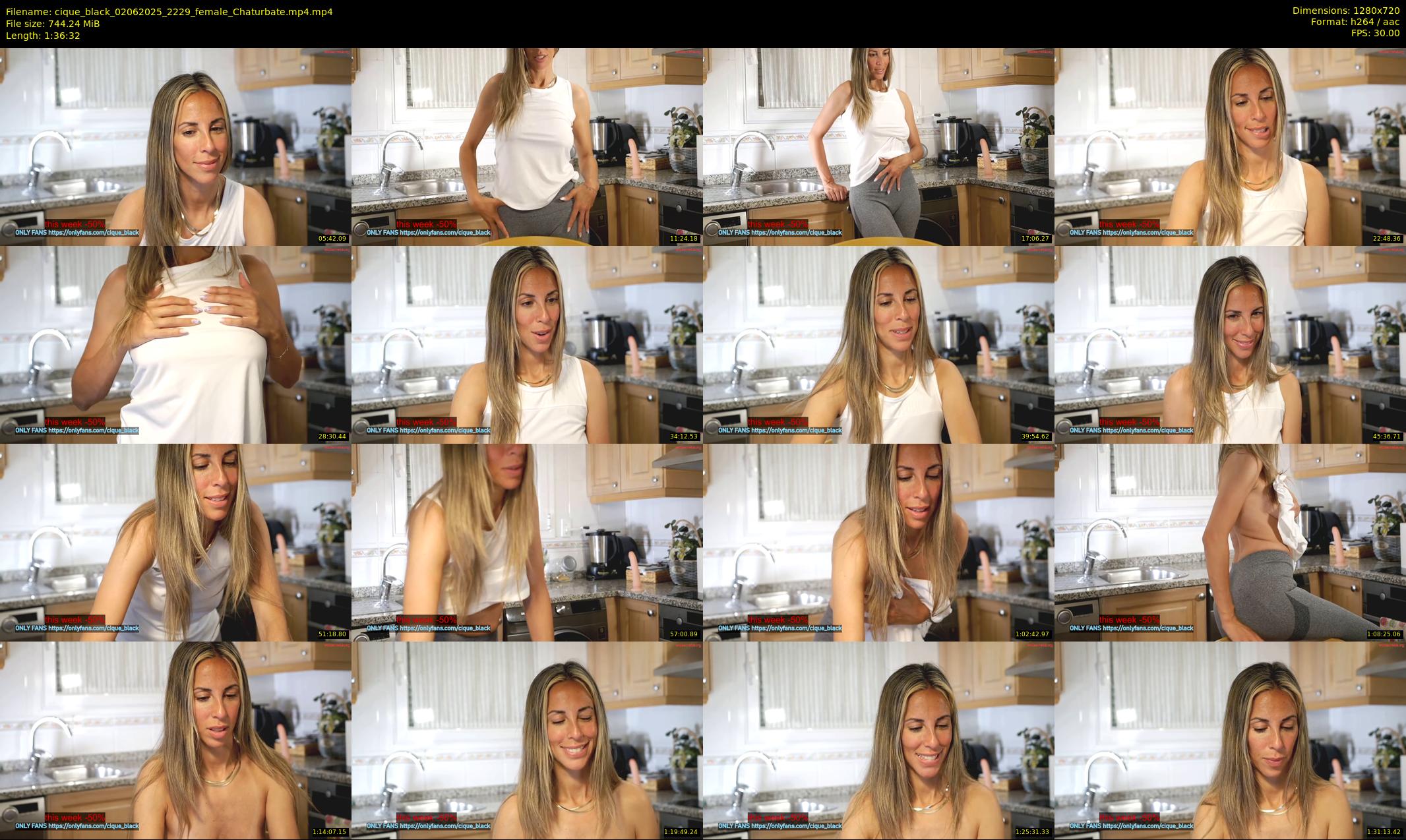 cique_black — 97 minute Chaturbate female cam show recording, 720p, Jun 2, 2025