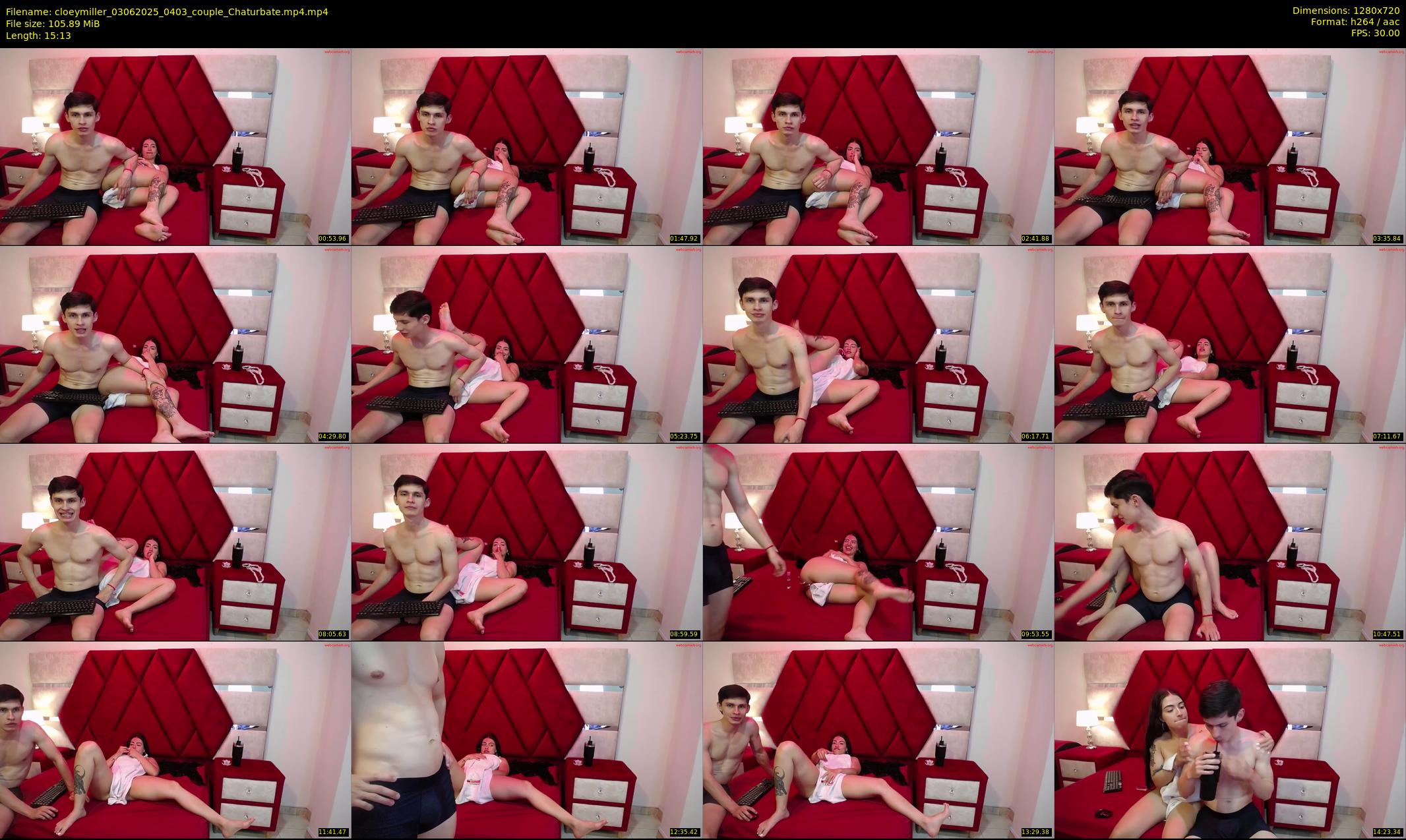 cloeymiller — 16 minute Chaturbate couple cam show recording, 720p, Jun 3, 2025