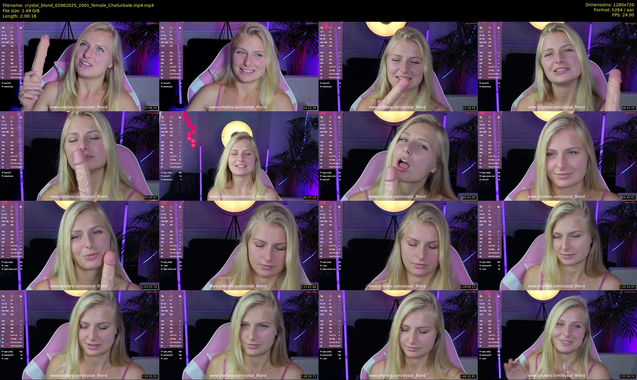 crystal_blond — 121 minute Chaturbate female cam show recording, 720p, Jun 2, 2025