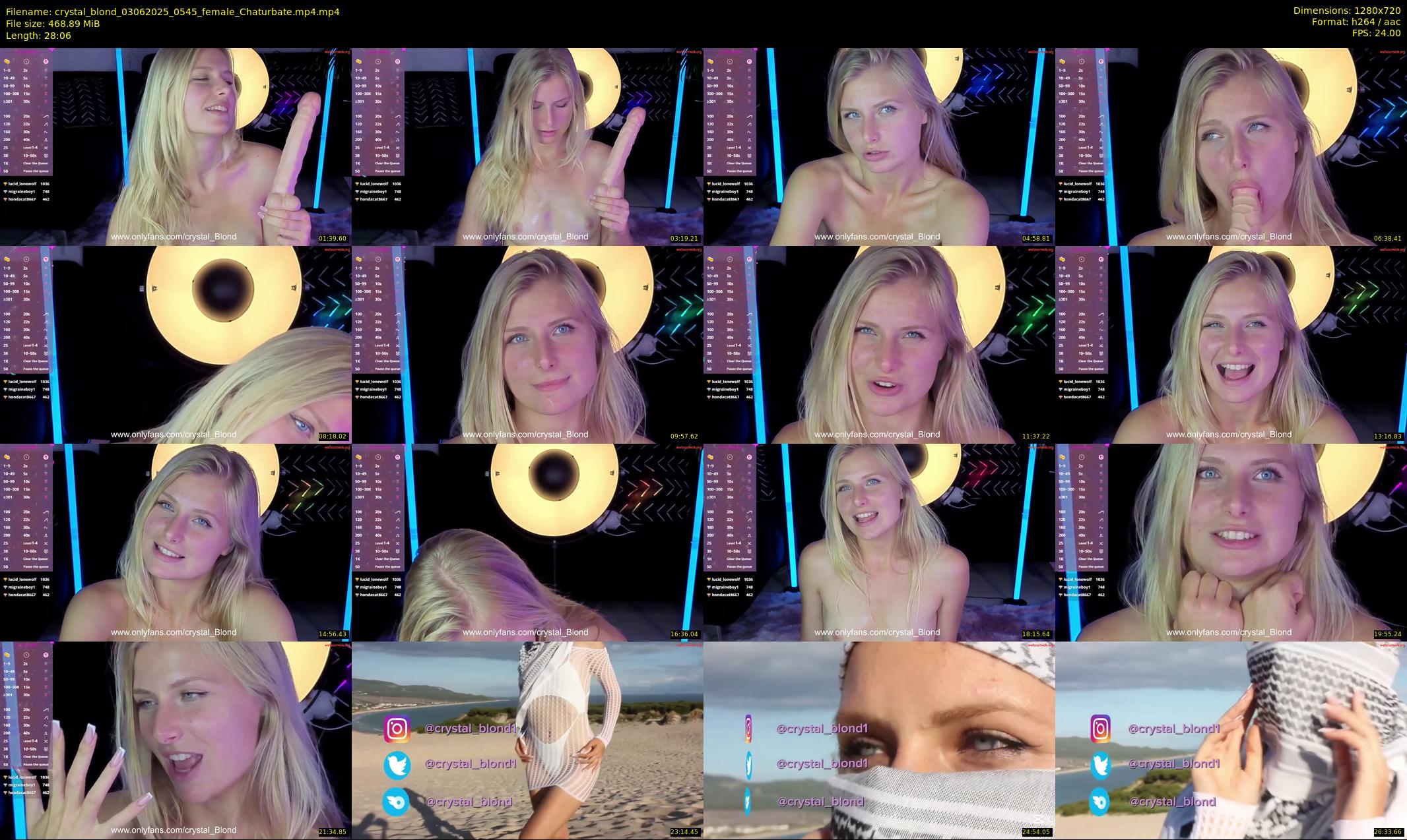crystal_blond — 29 minute Chaturbate female cam show recording, 720p, Jun 3, 2025