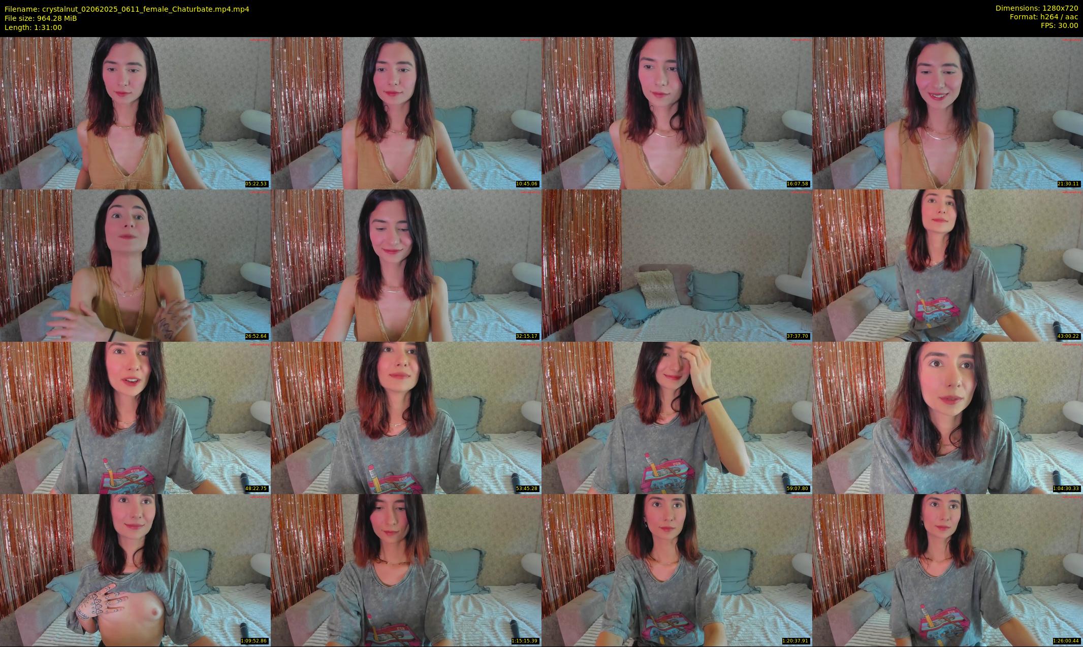 crystalnut — 91 minute Chaturbate female cam show recording, 720p, Jun 2, 2025
