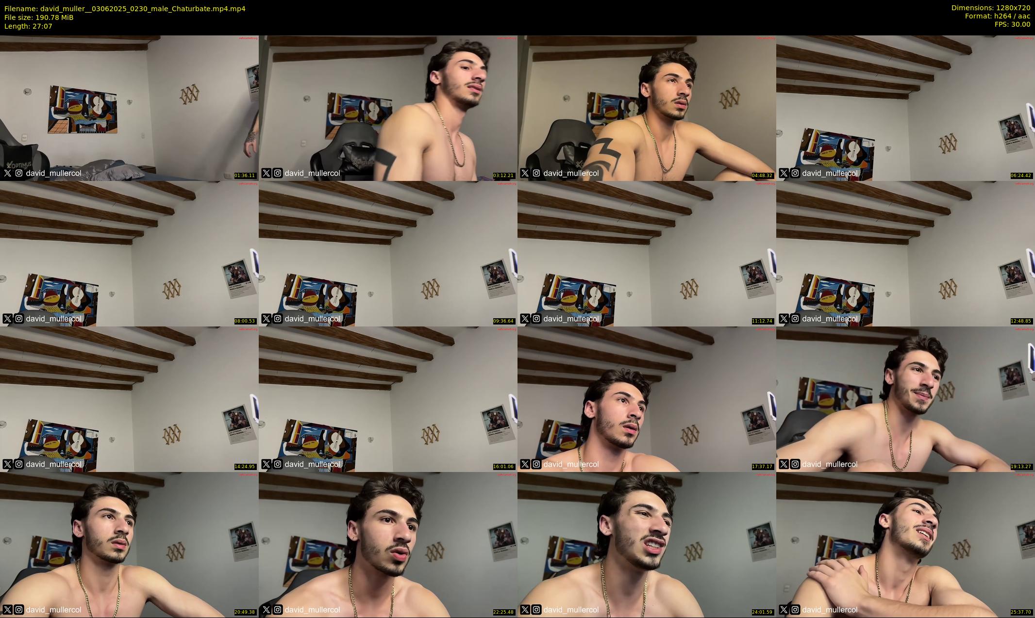 david_muller_ — 28 minute Chaturbate male cam show recording, 720p, Jun 3, 2025