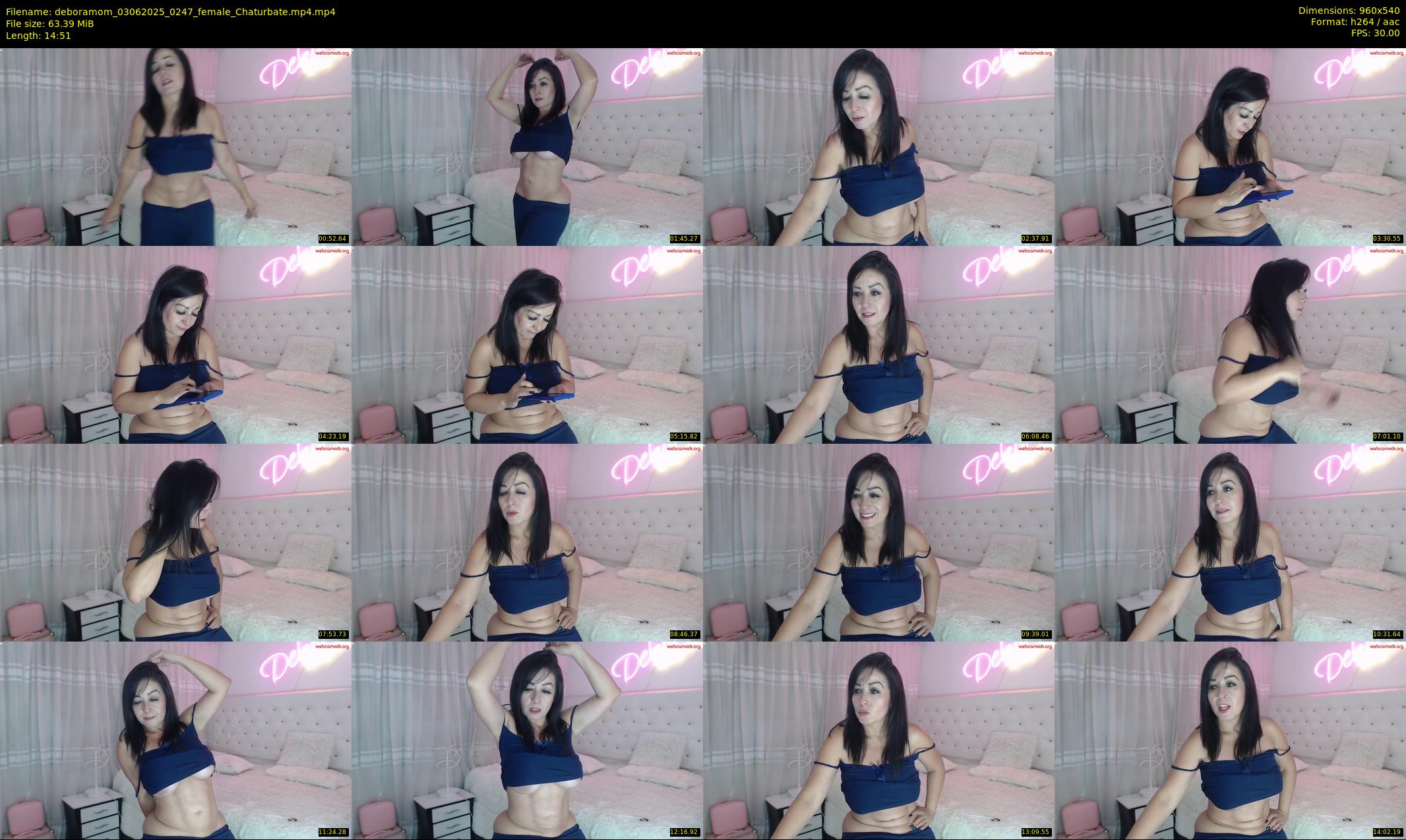 deboramom — 15 minute Chaturbate female cam show recording, 480p, Jun 3, 2025