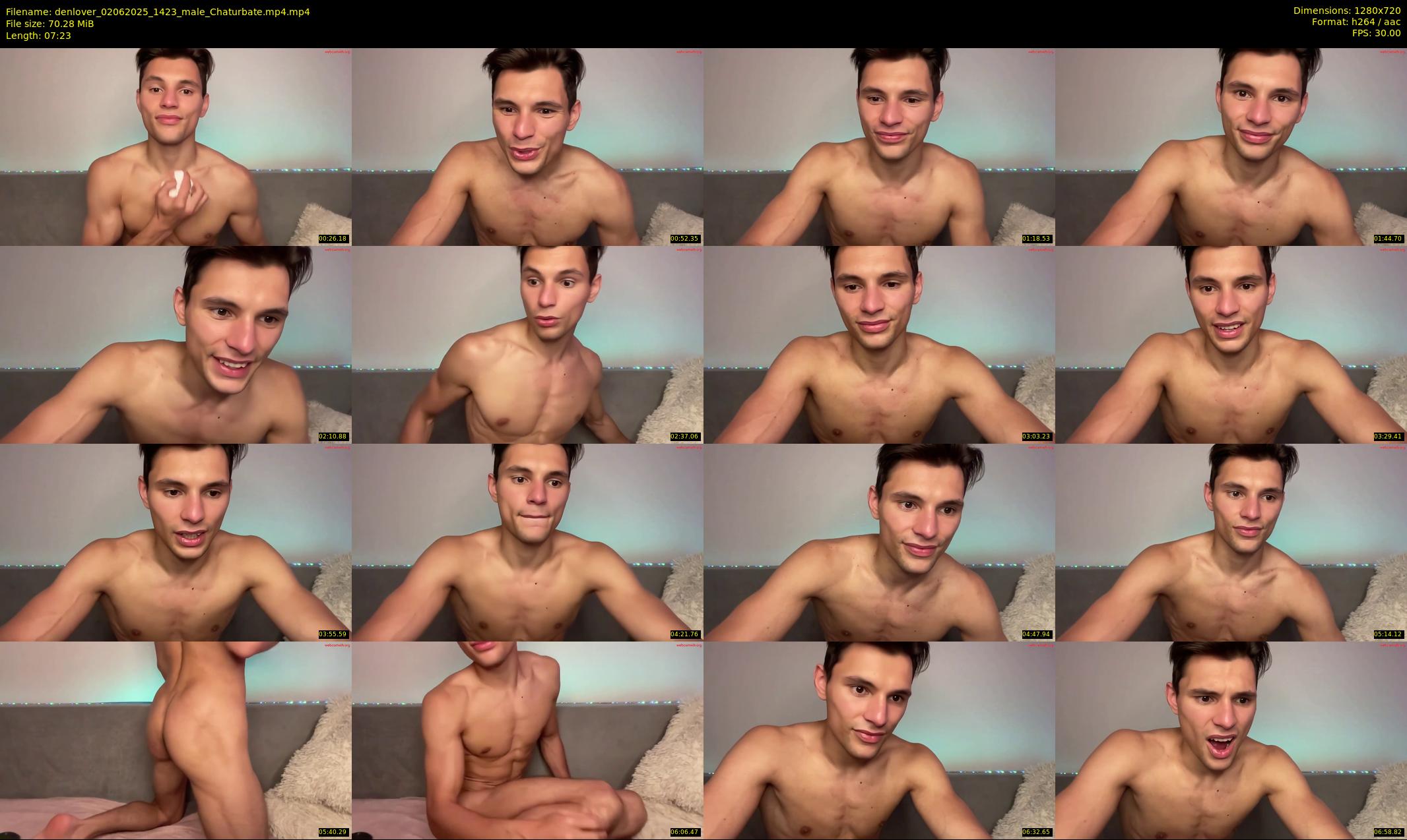 denlover — 8 minute Chaturbate male cam show recording, 720p, Jun 2, 2025