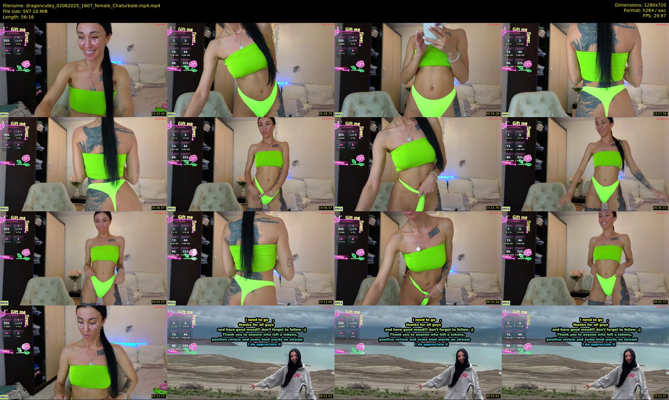 dragoncutey — 57 minute Chaturbate female cam show recording, 720p, Jun 2, 2025