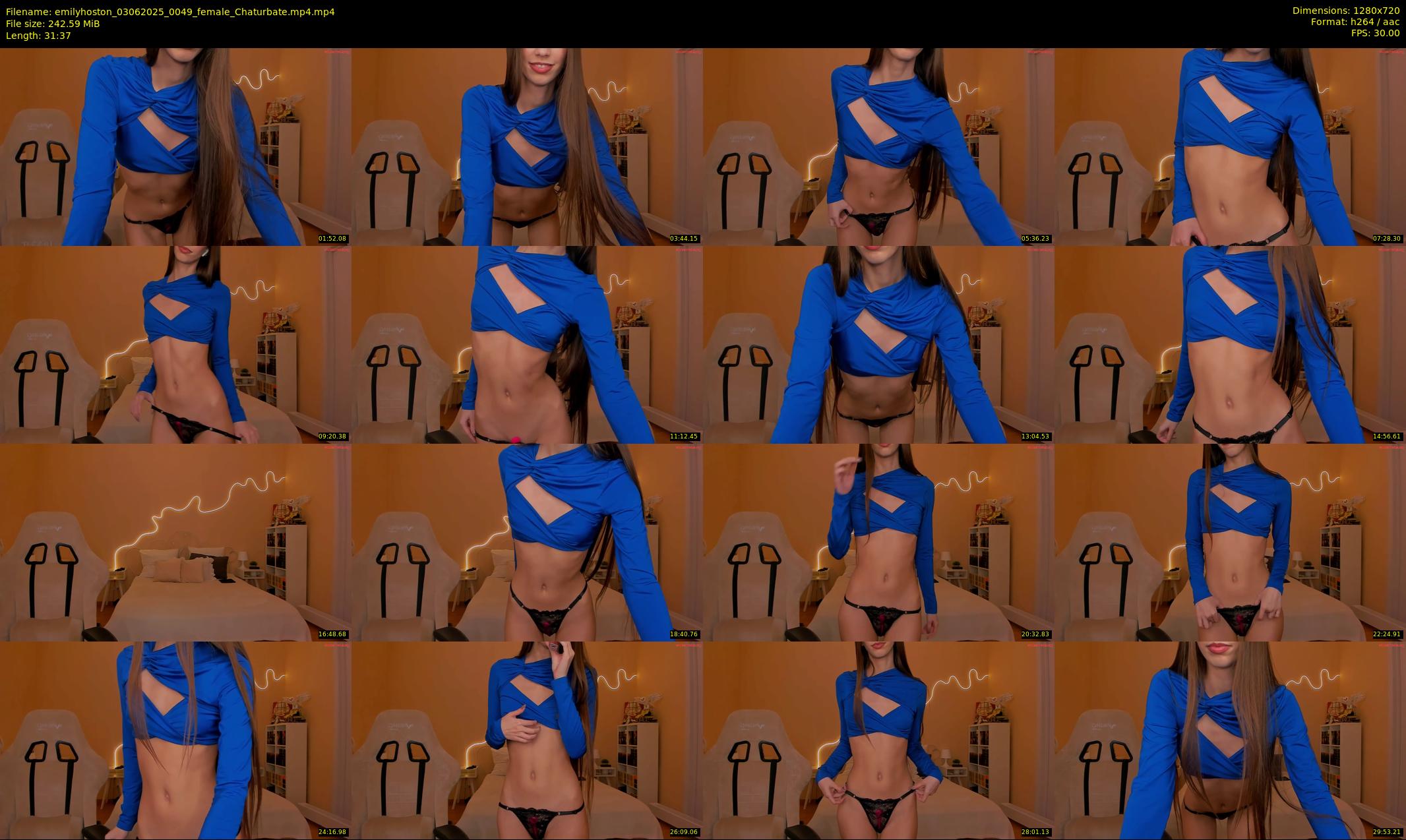 emilyhoston — 32 minute Chaturbate female cam show recording, 720p, Jun 3, 2025