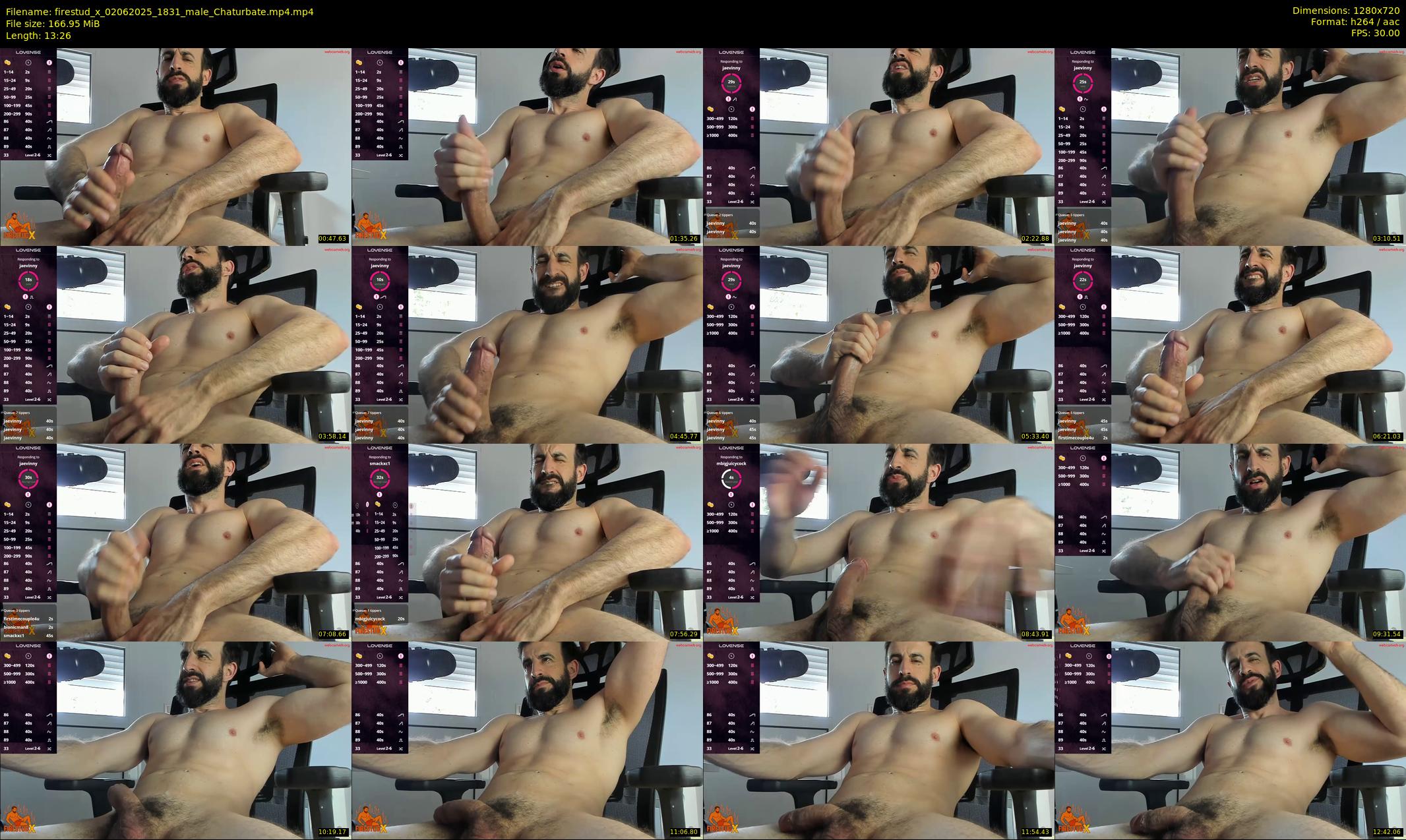 firestud_x — 14 minute Chaturbate male cam show recording, 720p, Jun 2, 2025