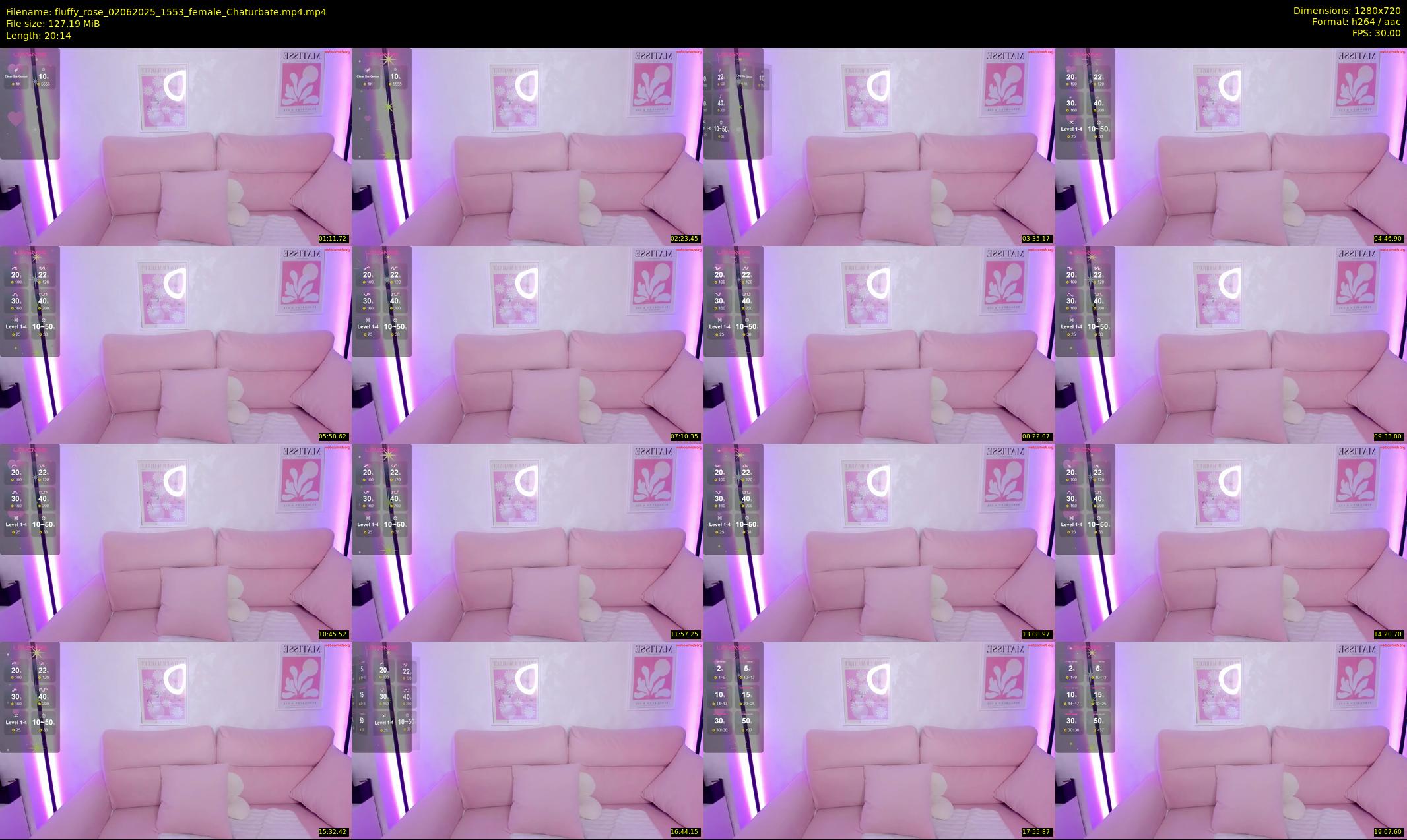 fluffy_rose — 21 minute Chaturbate female cam show recording, 720p, Jun 2, 2025