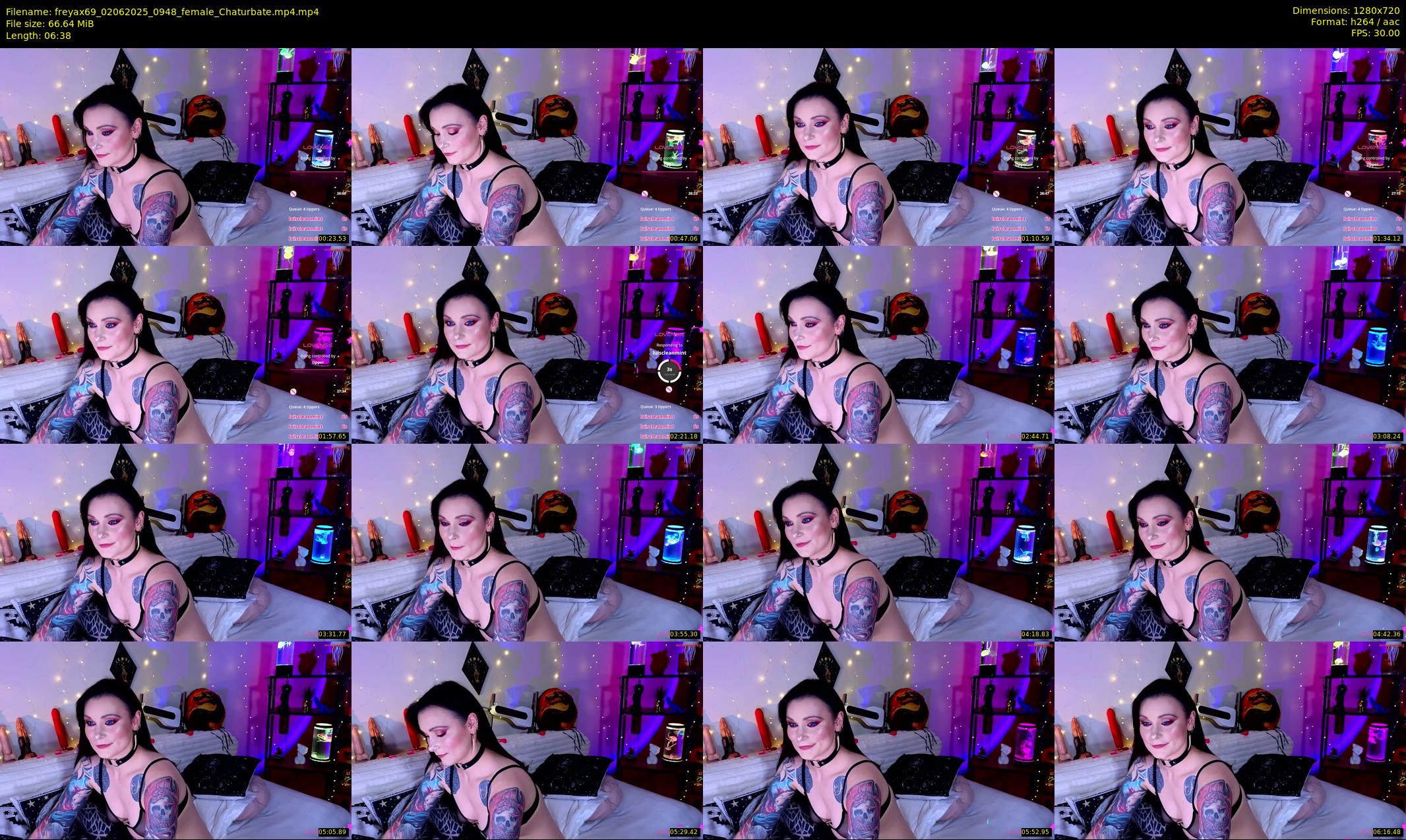 freyax69 — 7 minute Chaturbate female cam show recording, 720p, Jun 2, 2025