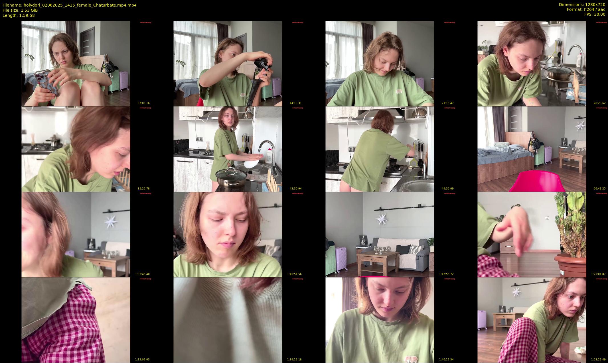 holydori — 120 minute Chaturbate female cam show recording, 720p, Jun 2, 2025