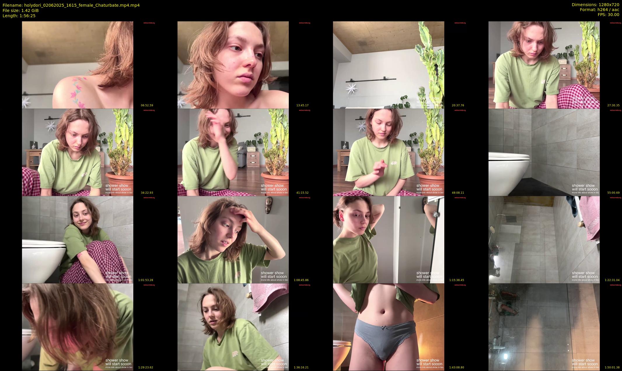 holydori — 117 minute Chaturbate female cam show recording, 720p, Jun 2, 2025