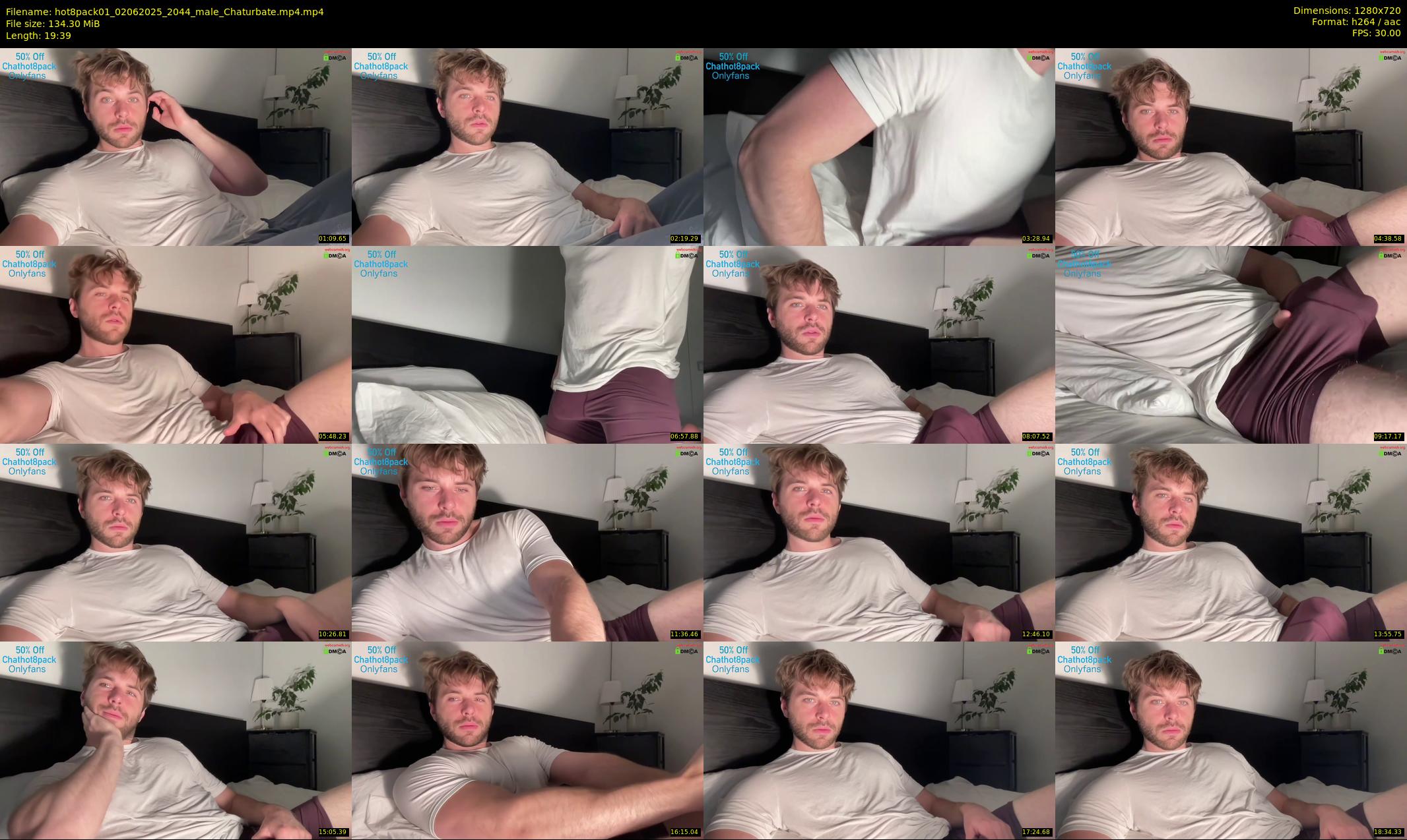 hot8pack01 — 20 minute Chaturbate male cam show recording, 720p, Jun 2, 2025