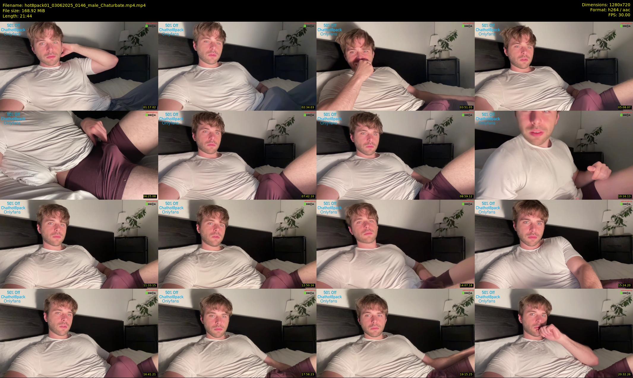hot8pack01 — 22 minute Chaturbate male cam show recording, 720p, Jun 3, 2025