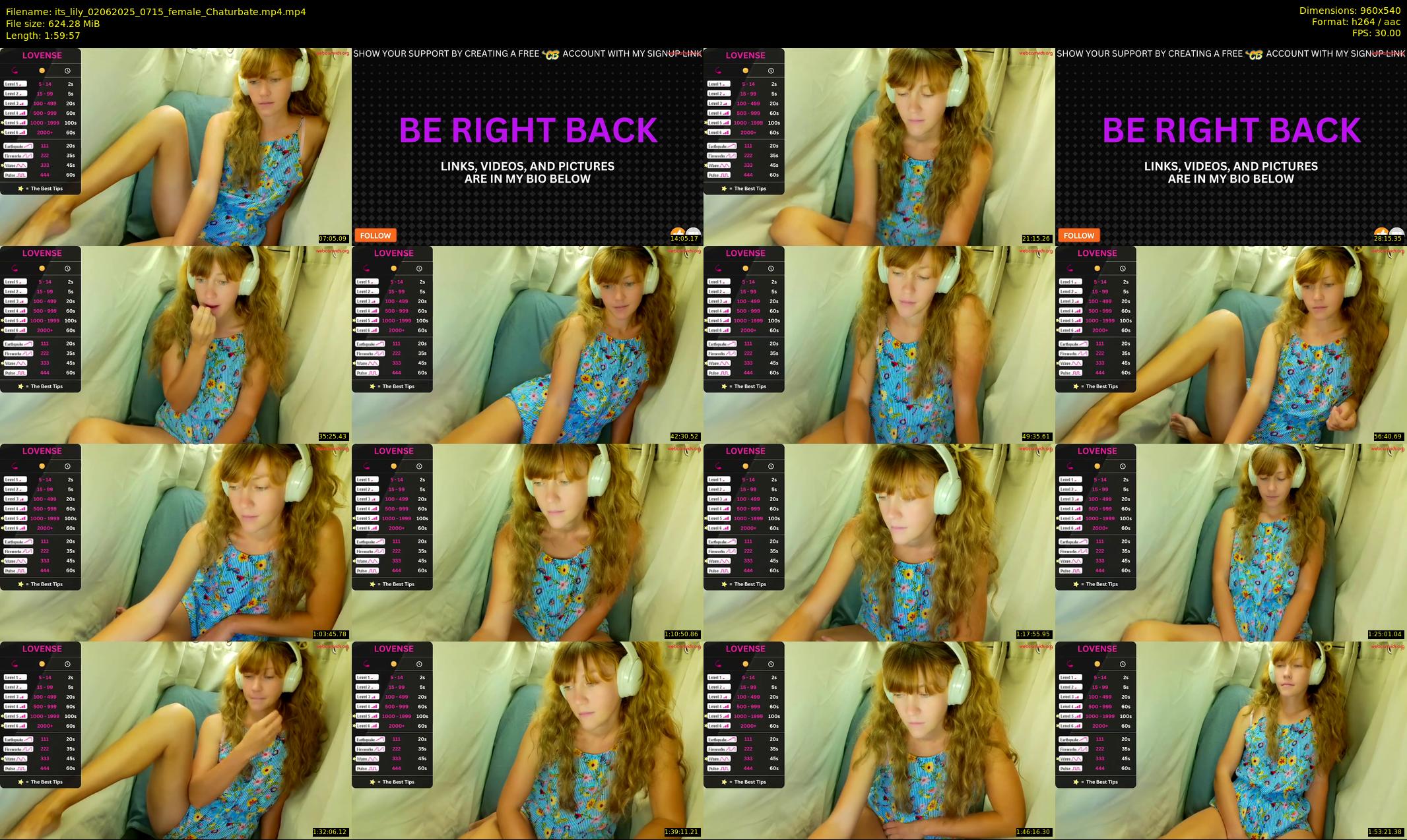 its_lily — 120 minute Chaturbate female cam show recording, 480p, Jun 2, 2025