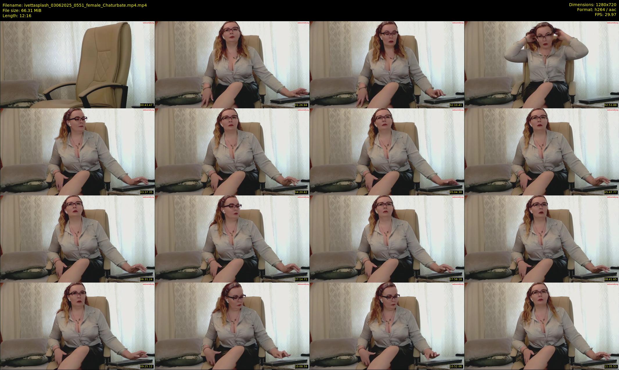 ivettasplash — 13 minute Chaturbate female cam show recording, 720p, Jun 3, 2025