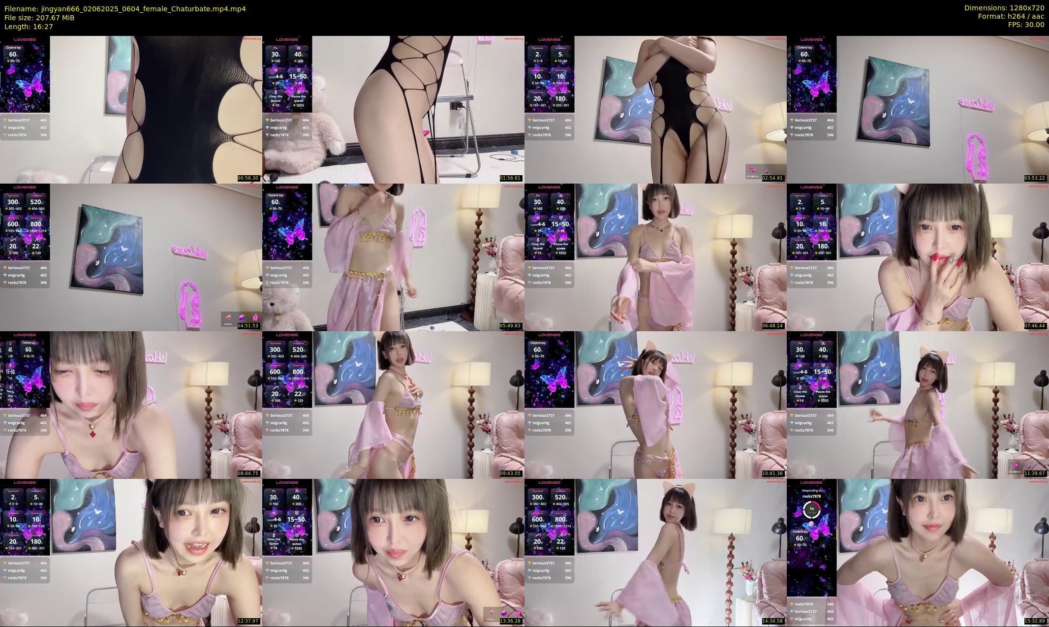 jingyan666 — 17 minute Chaturbate female cam show recording, 720p, Jun 2, 2025