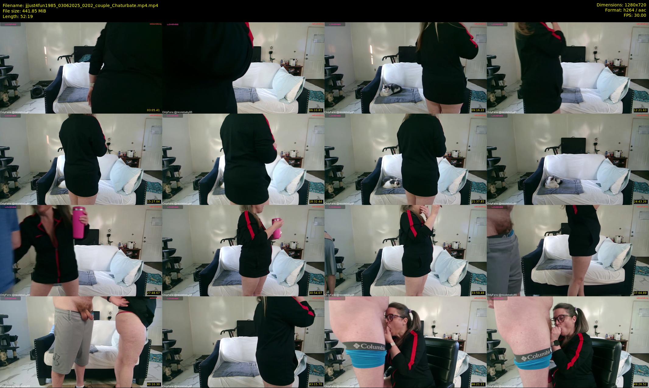 jjjust4fun1985 — 53 minute Chaturbate couple cam show recording, 720p, Jun 3, 2025