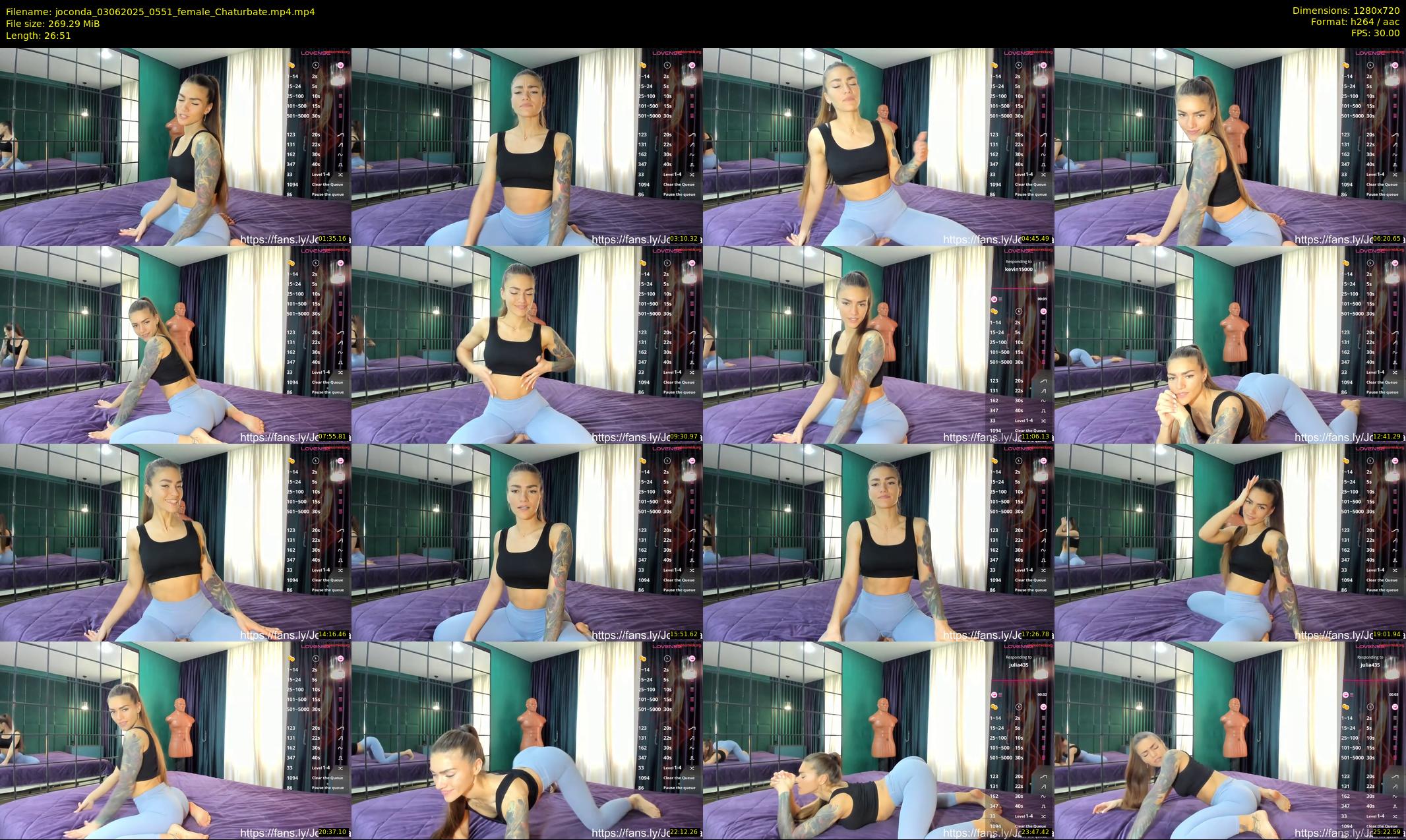 joconda — 27 minute Chaturbate female cam show recording, 720p, Jun 3, 2025