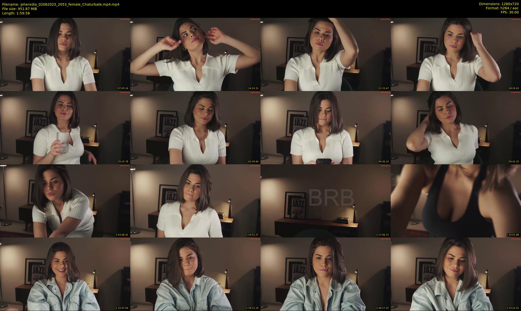 joheredia — 120 minute Chaturbate female cam show recording, 720p, Jun 2, 2025