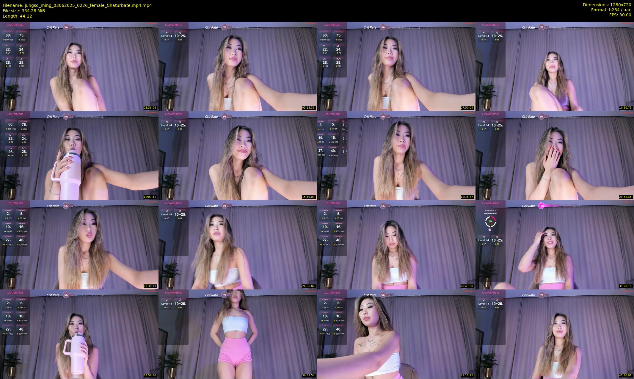 jungso_ming — 45 minute Chaturbate female cam show recording, 720p, Jun 3, 2025