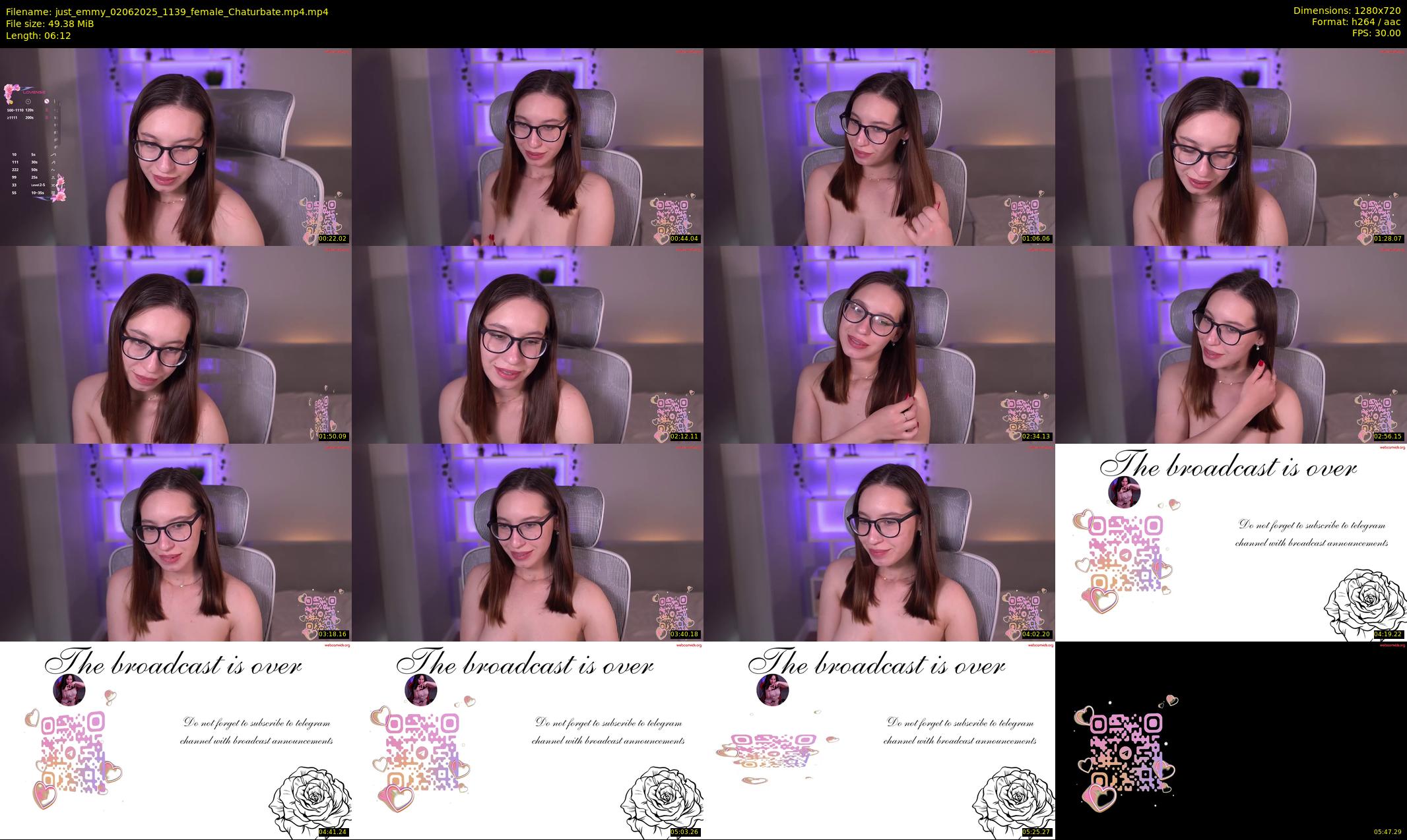just_emmy — 7 minute Chaturbate female cam show recording, 720p, Jun 2, 2025