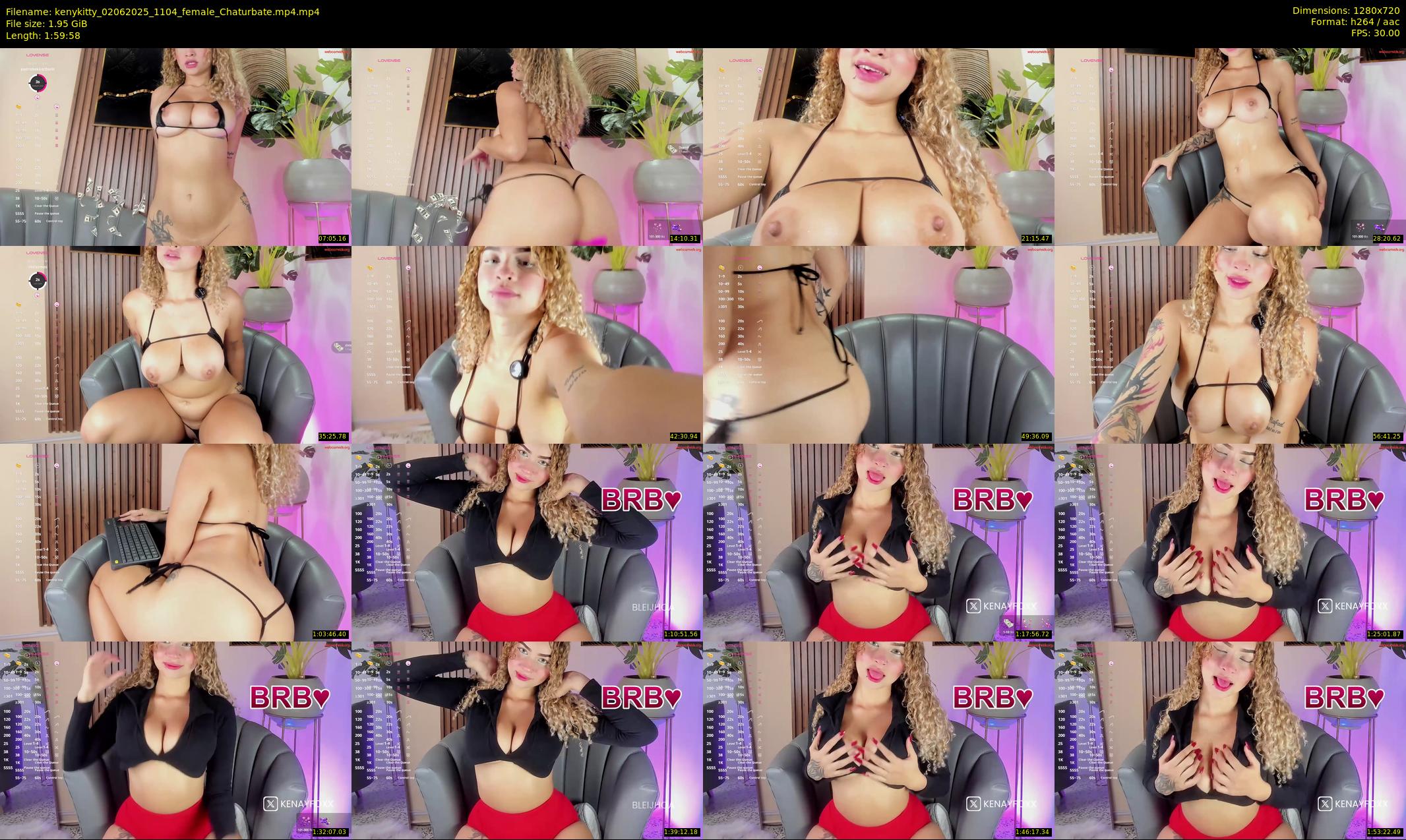 kenykitty — 120 minute Chaturbate female cam show recording, 720p, Jun 2, 2025