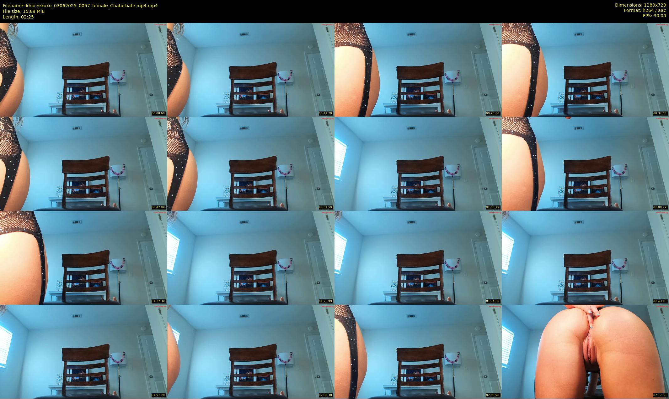 khloeexoxo — 3 minute Chaturbate female cam show recording, 720p, Jun 3, 2025