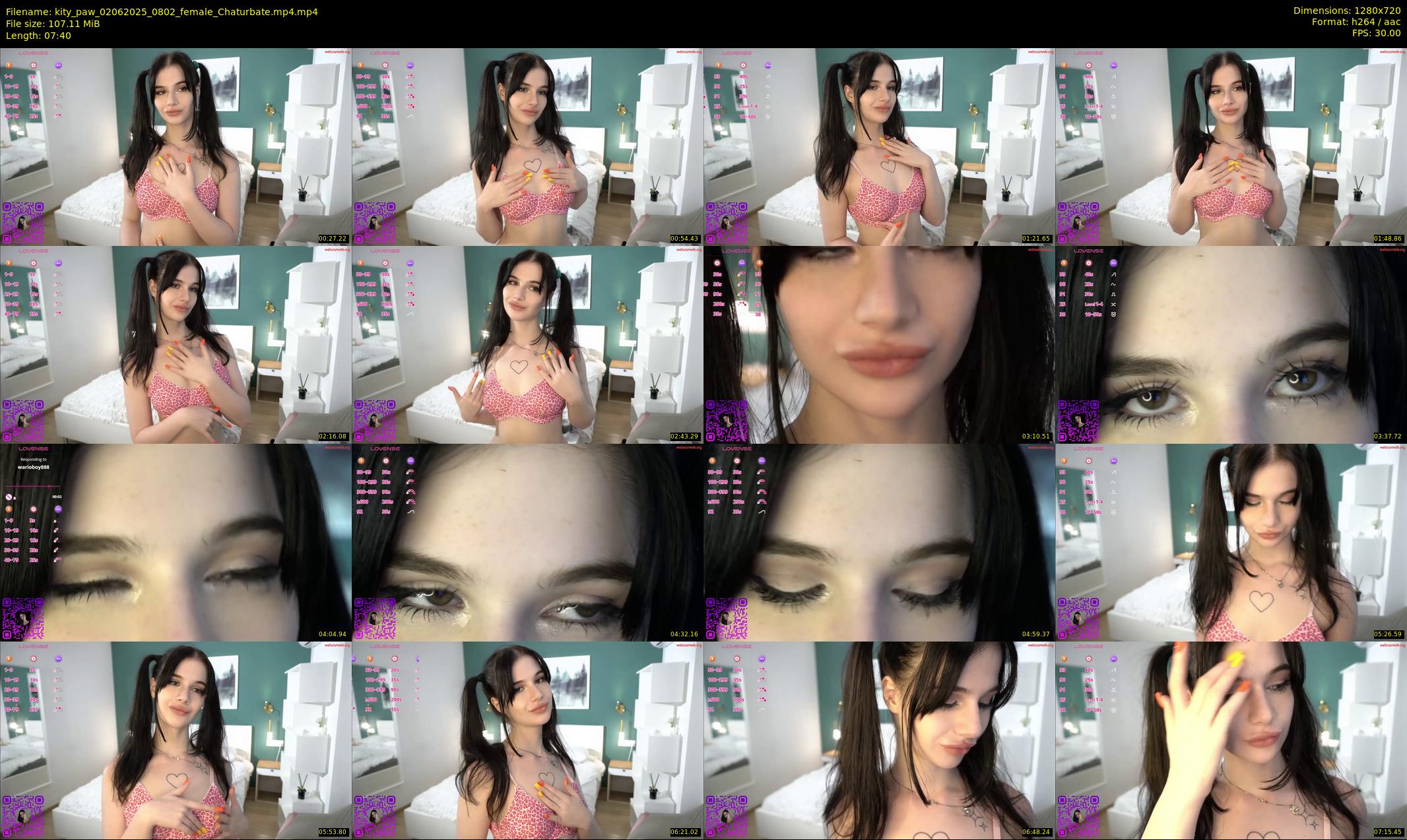 kity_paw — 8 minute Chaturbate female cam show recording, 720p, Jun 2, 2025