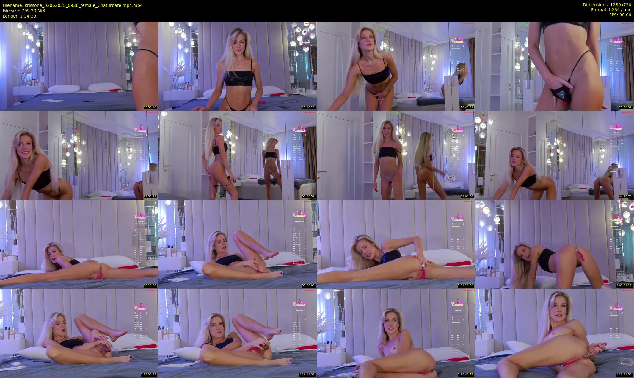 krissone — 95 minute Chaturbate female cam show recording, 720p, Jun 2, 2025