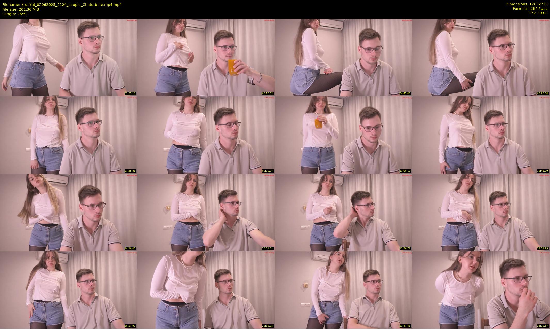 krutfrut — 27 minute Chaturbate couple cam show recording, 720p, Jun 2, 2025