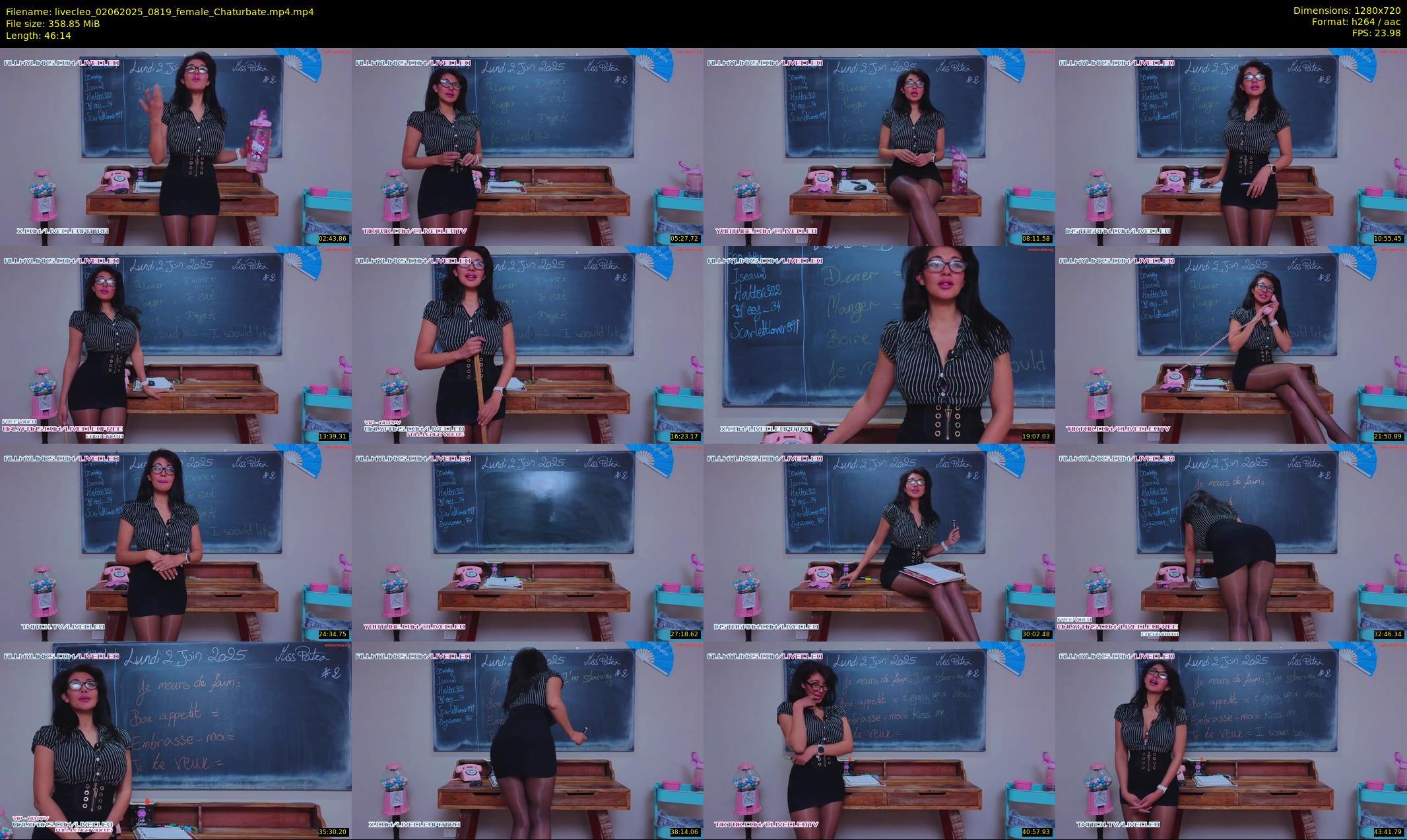 livecleo — 47 minute Chaturbate female cam show recording, 720p, Jun 2, 2025