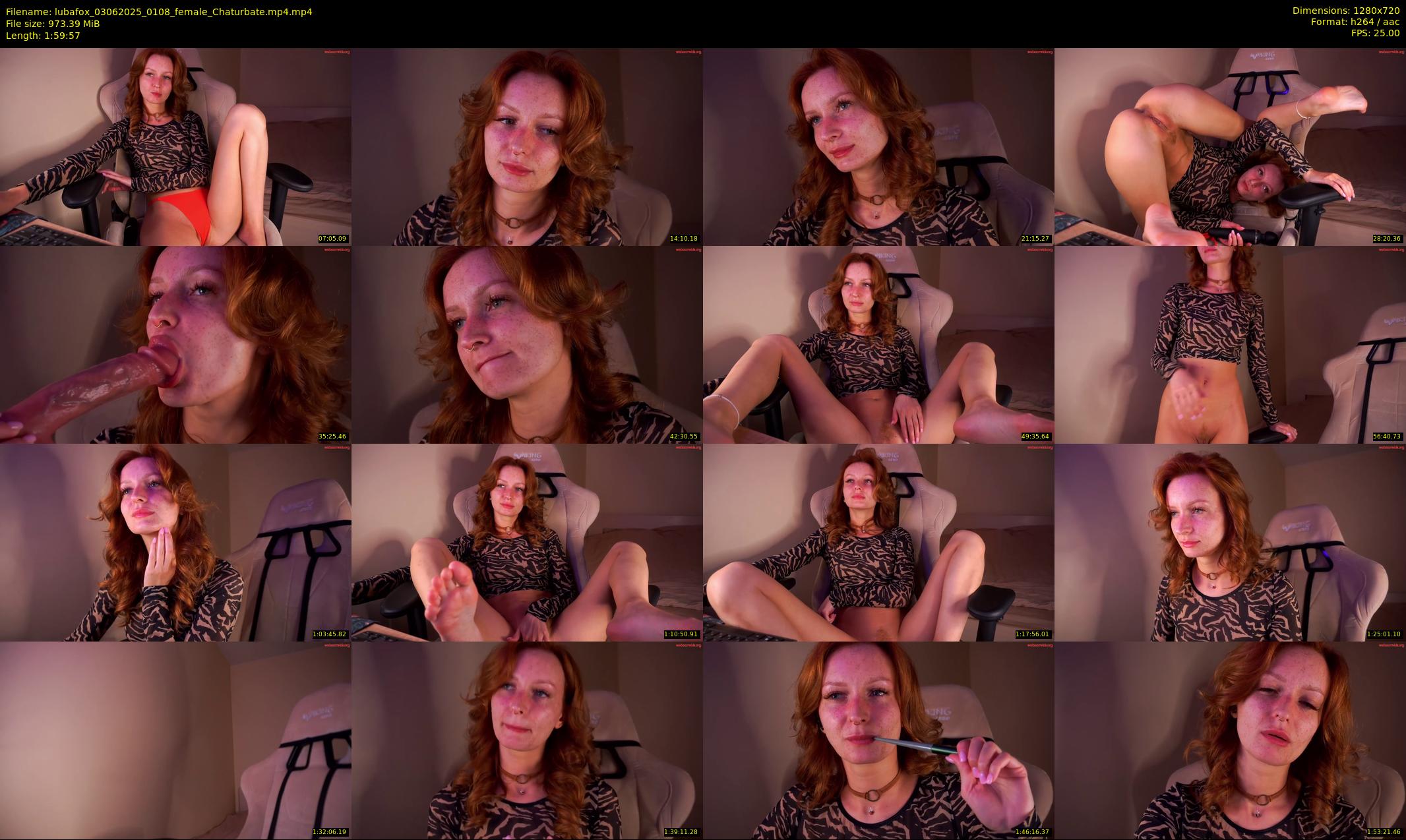 lubafox — 120 minute Chaturbate female cam show recording, 720p, Jun 3, 2025