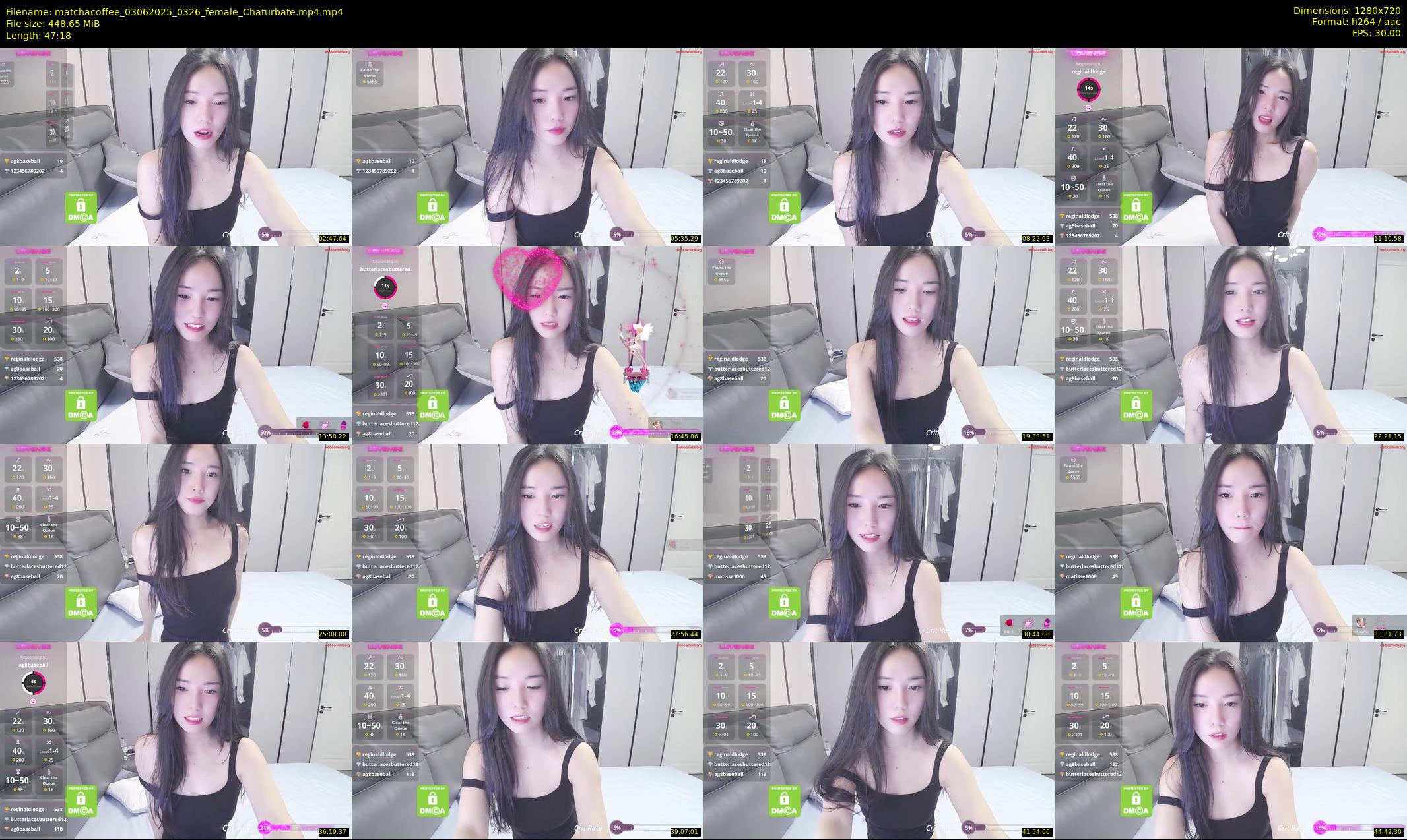 matchacoffee — 48 minute Chaturbate female cam show recording, 720p, Jun 3, 2025