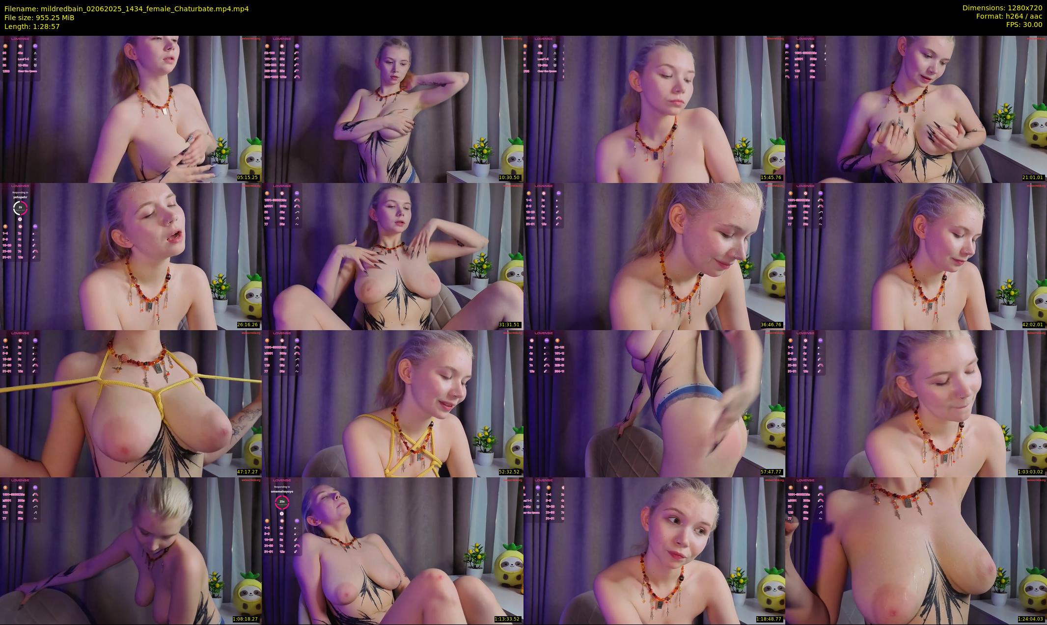 mildredbain — 89 minute Chaturbate female cam show recording, 720p, Jun 2, 2025