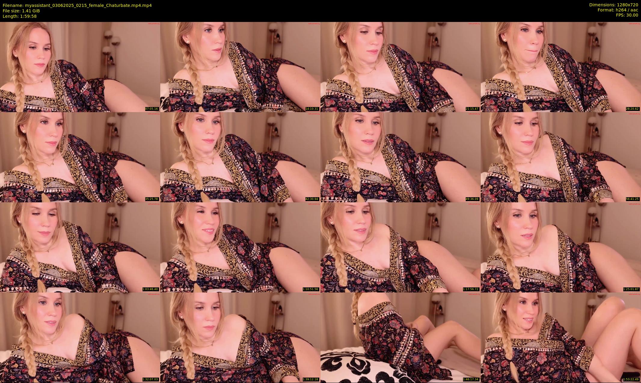 myassistant — 120 minute Chaturbate female cam show recording, 720p, Jun 3, 2025