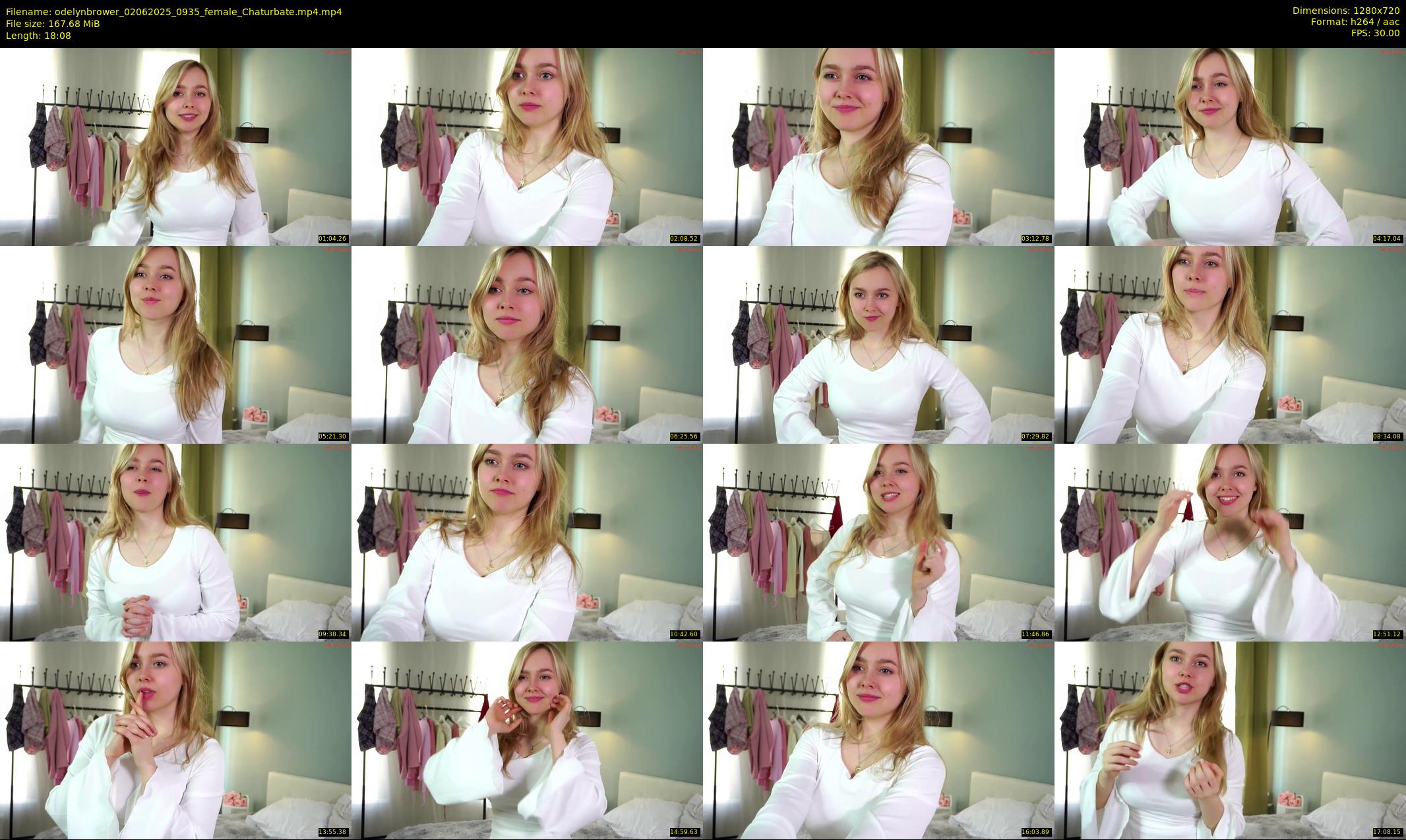odelynbrower — 19 minute Chaturbate female cam show recording, 720p, Jun 2, 2025
