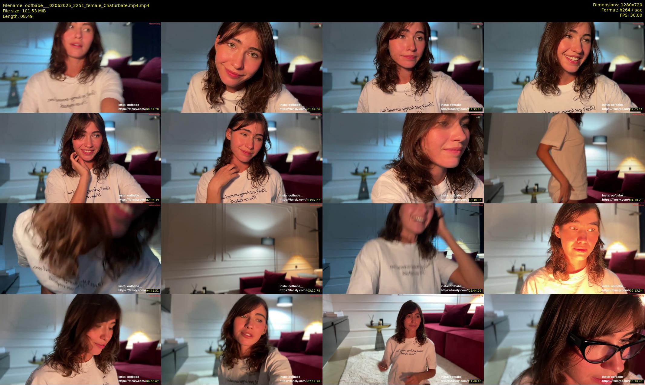 oofbabe__ — 9 minute Chaturbate female cam show recording, 720p, Jun 2, 2025