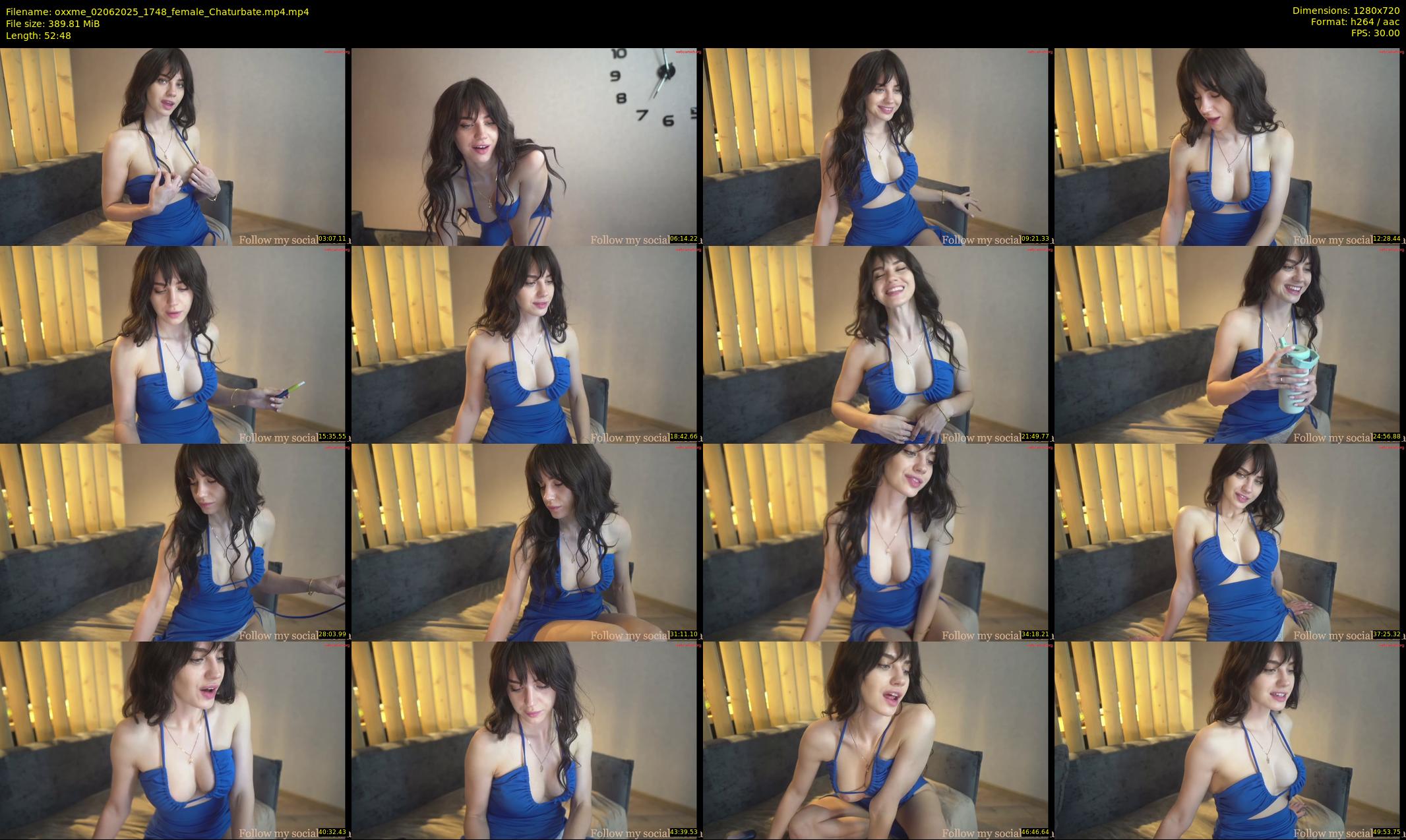 oxxme — 53 minute Chaturbate female cam show recording, 720p, Jun 2, 2025
