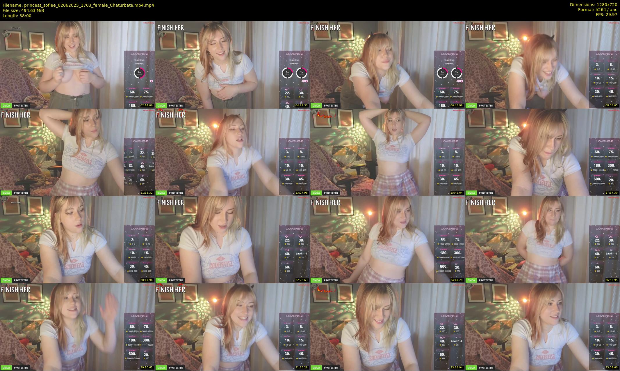 princess_sofiee — 38 minute Chaturbate female cam show recording, 720p, Jun 2, 2025