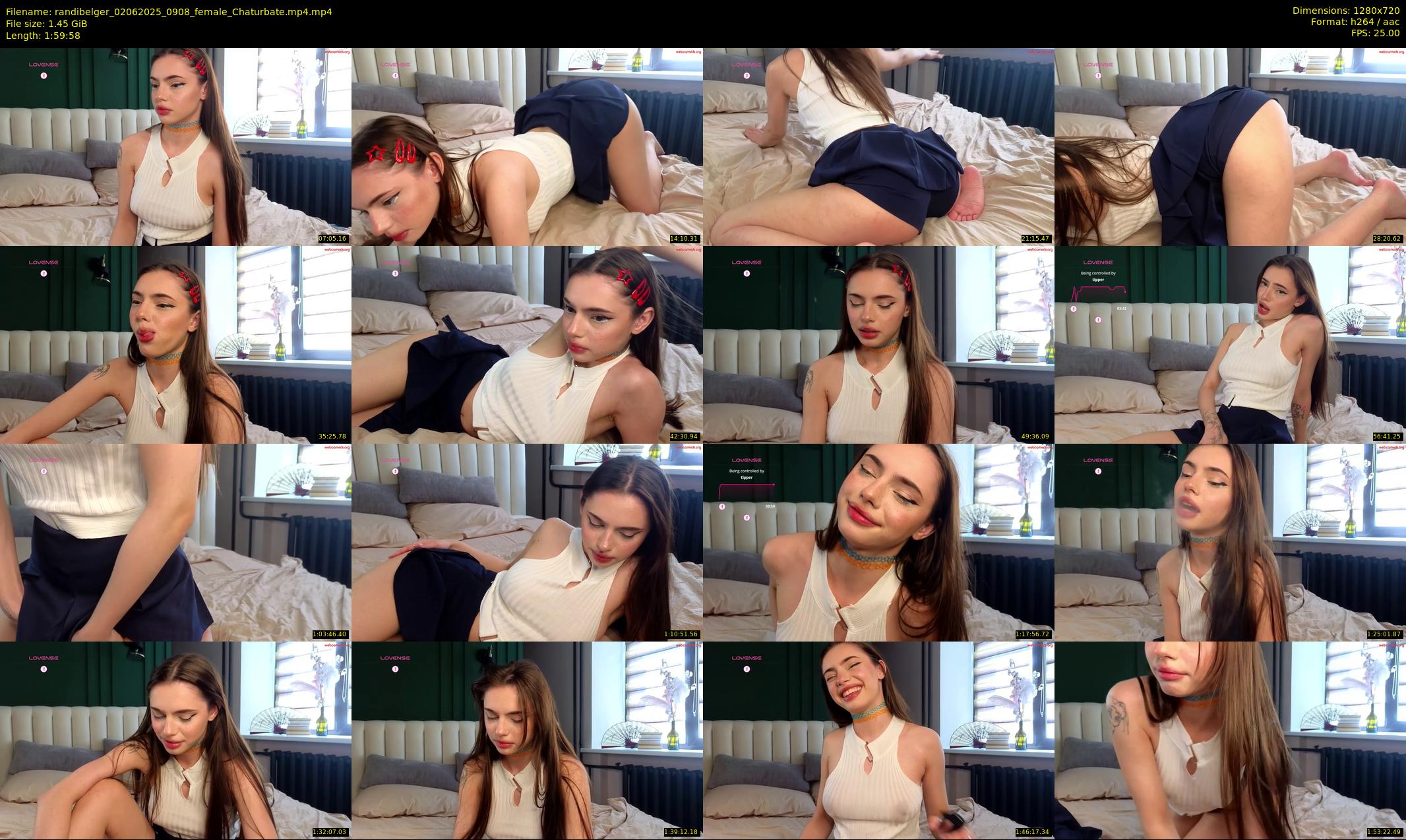 randibelger — 120 minute Chaturbate female cam show recording, 720p, Jun 2, 2025