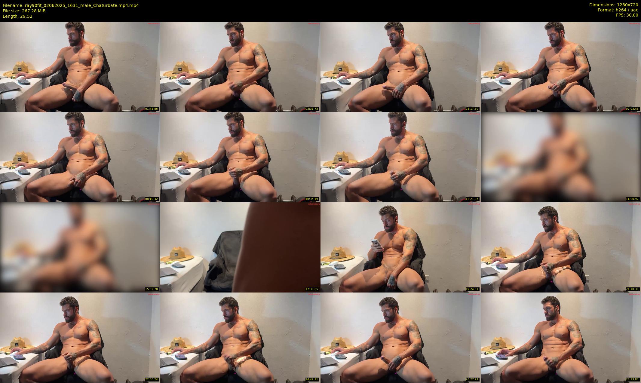 ray90fit — 30 minute Chaturbate male cam show recording, 720p, Jun 2, 2025