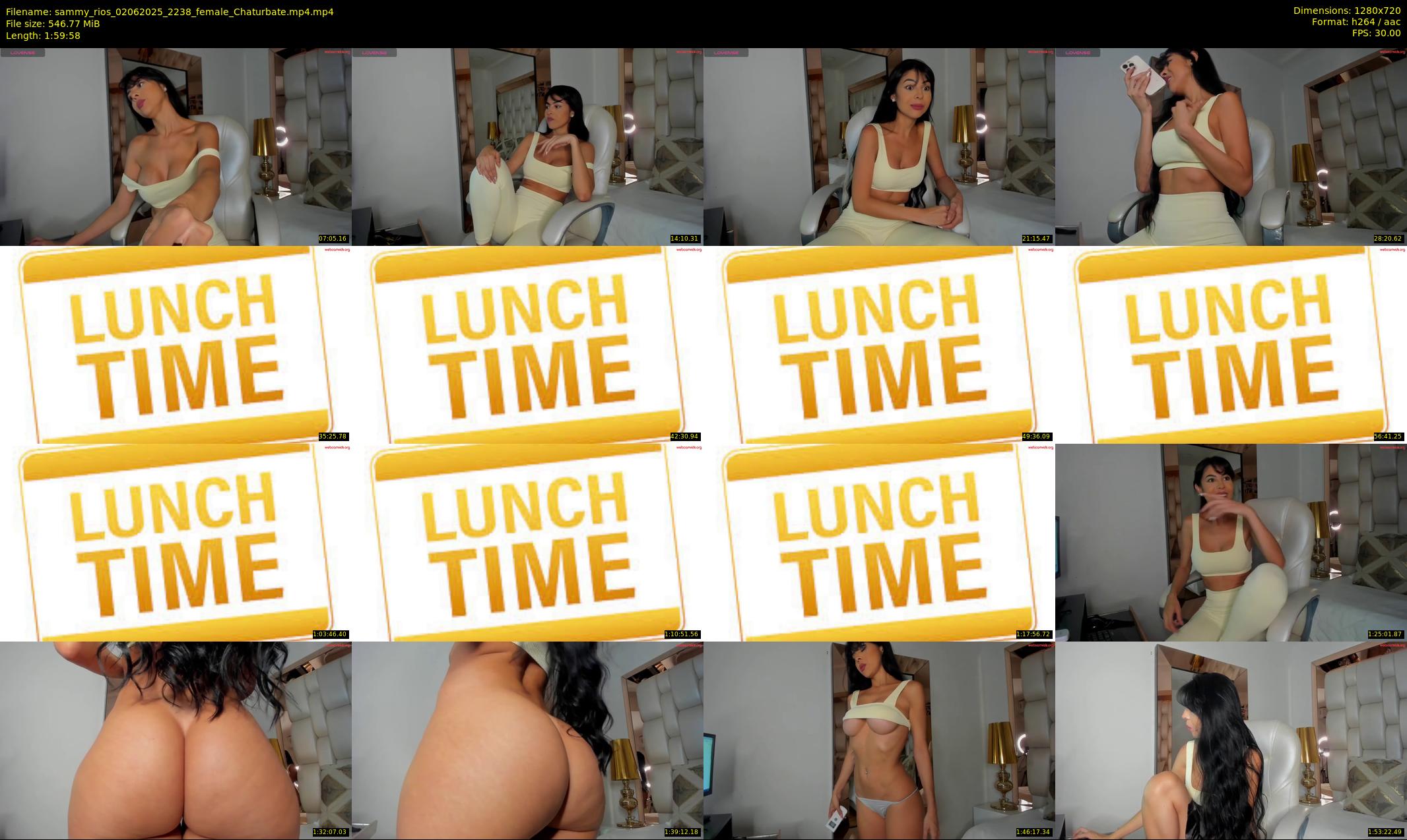 sammy_rios — 120 minute Chaturbate female cam show recording, 720p, Jun 2, 2025