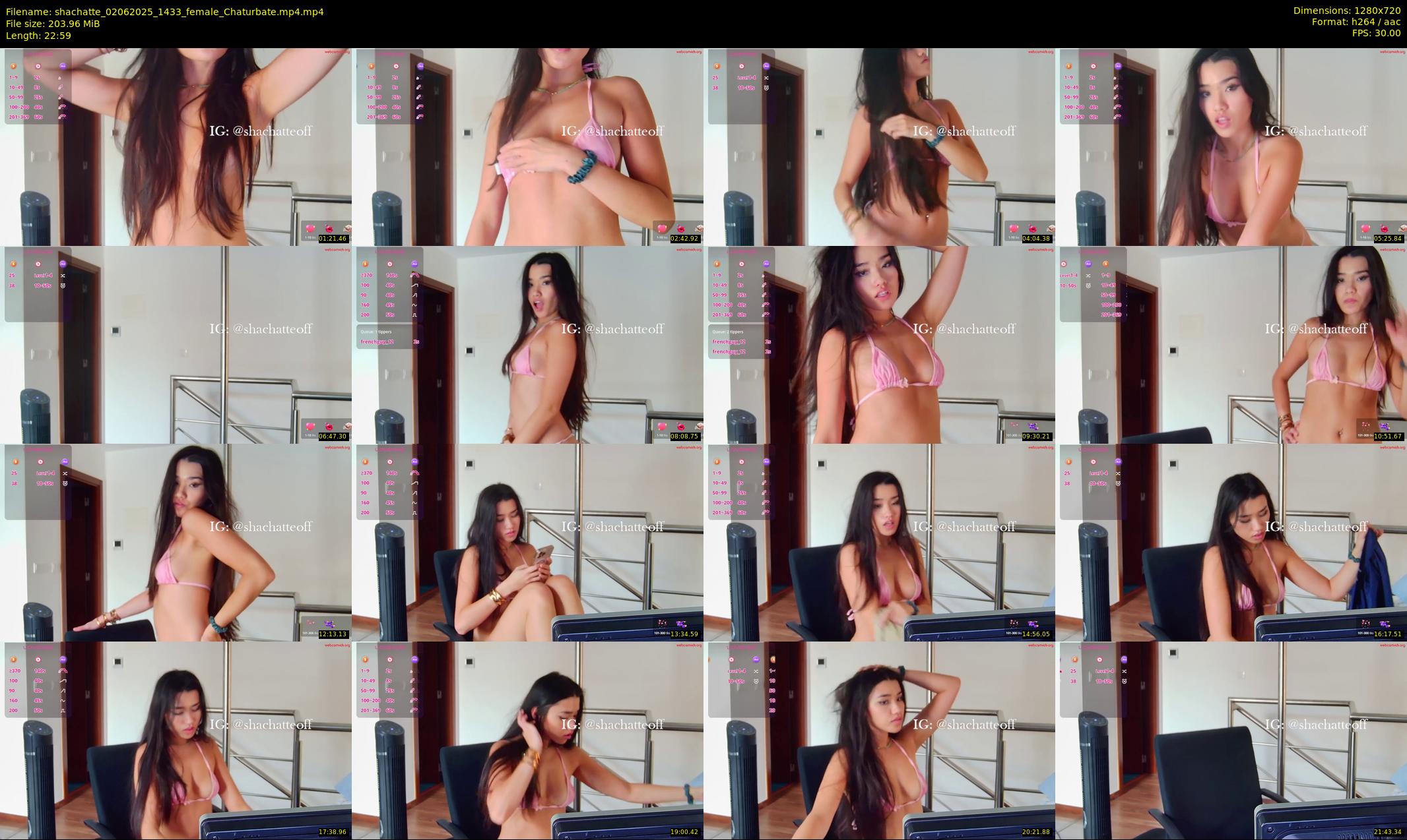 shachatte — 23 minute Chaturbate couple cam show recording, 720p, Jun 2, 2025