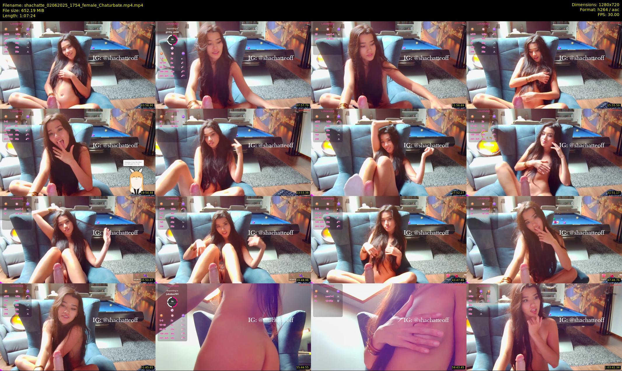 shachatte — 68 minute Chaturbate couple cam show recording, 720p, Jun 2, 2025