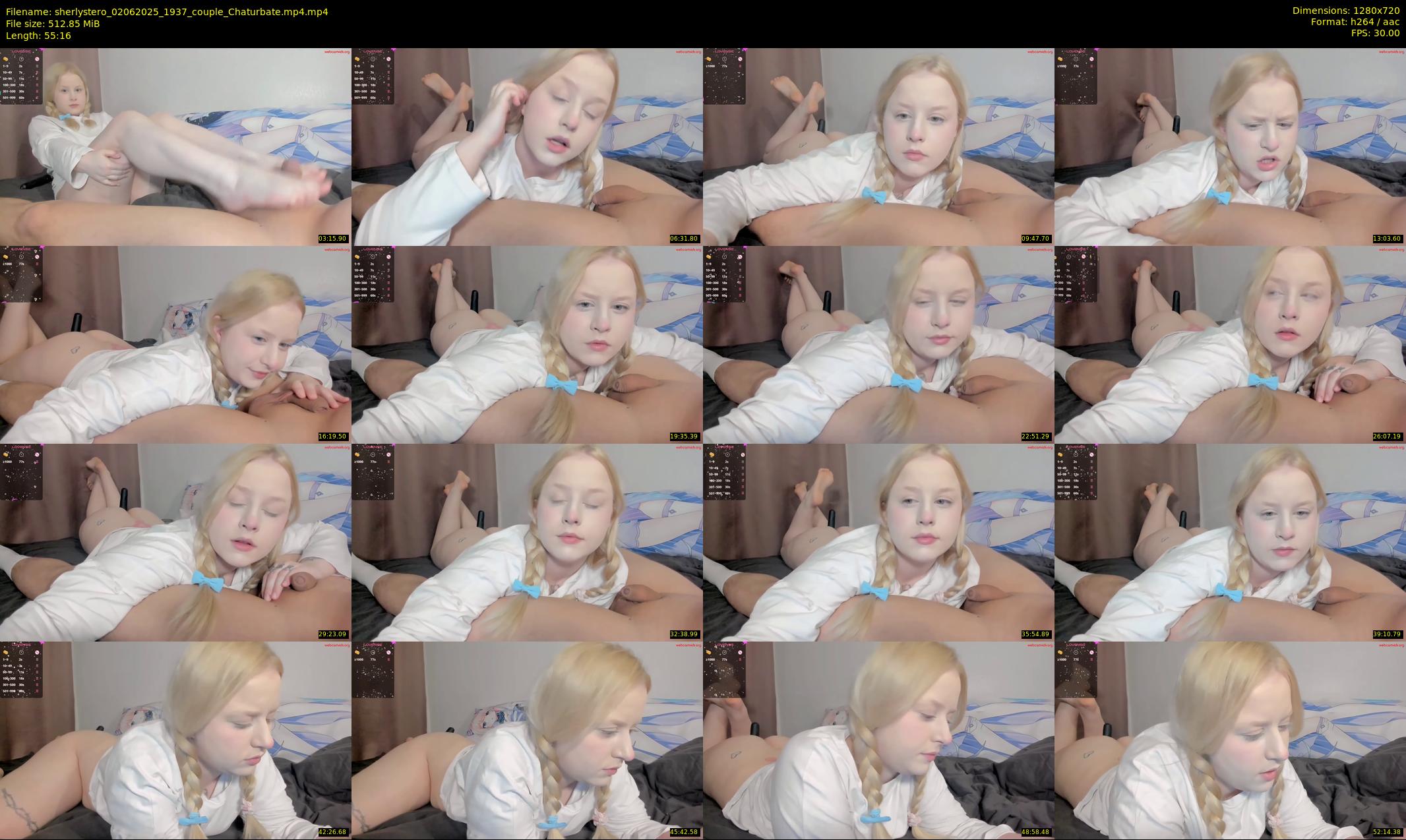sherlystero — 56 minute Chaturbate couple cam show recording, 720p, Jun 2, 2025