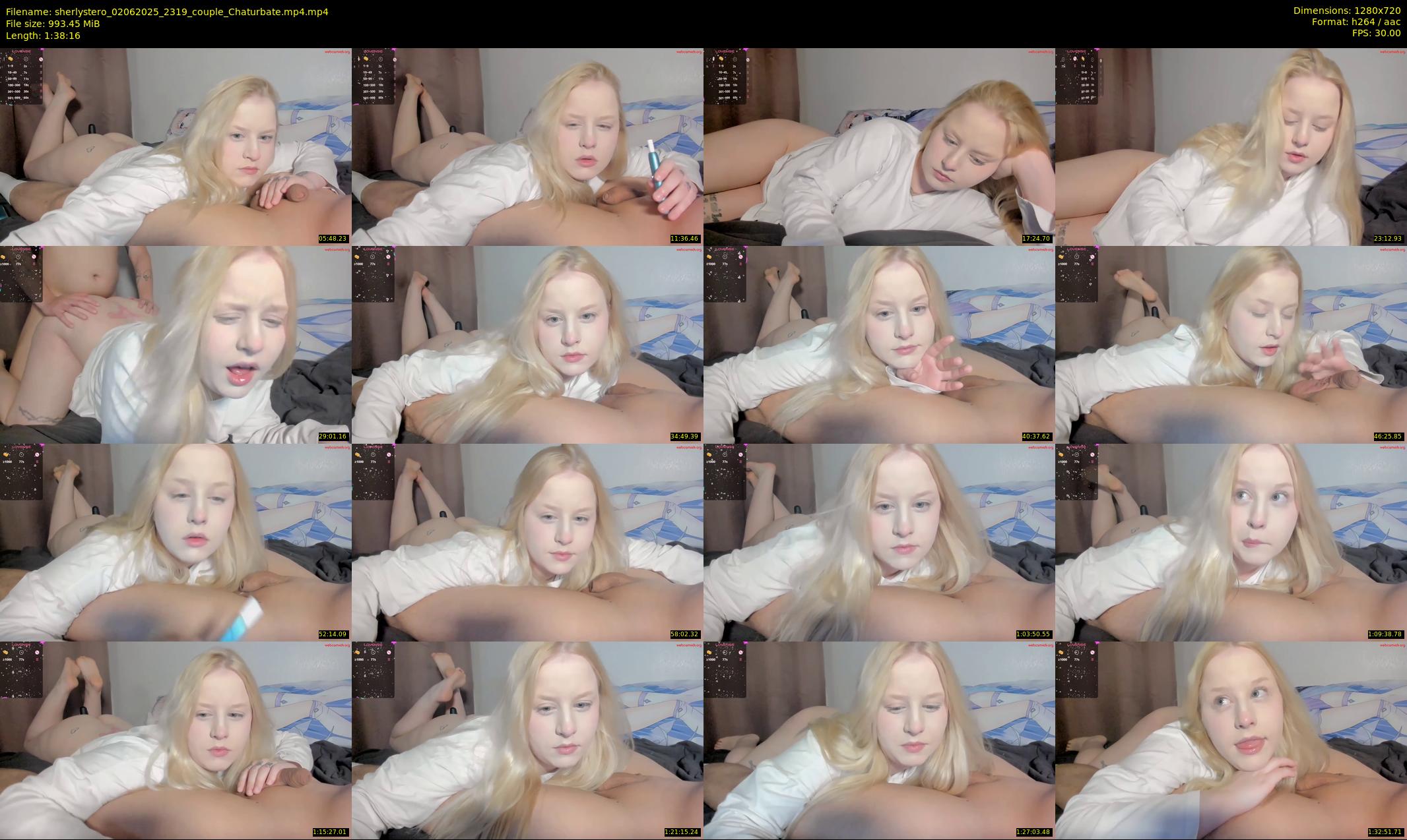 sherlystero — 99 minute Chaturbate couple cam show recording, 720p, Jun 2, 2025